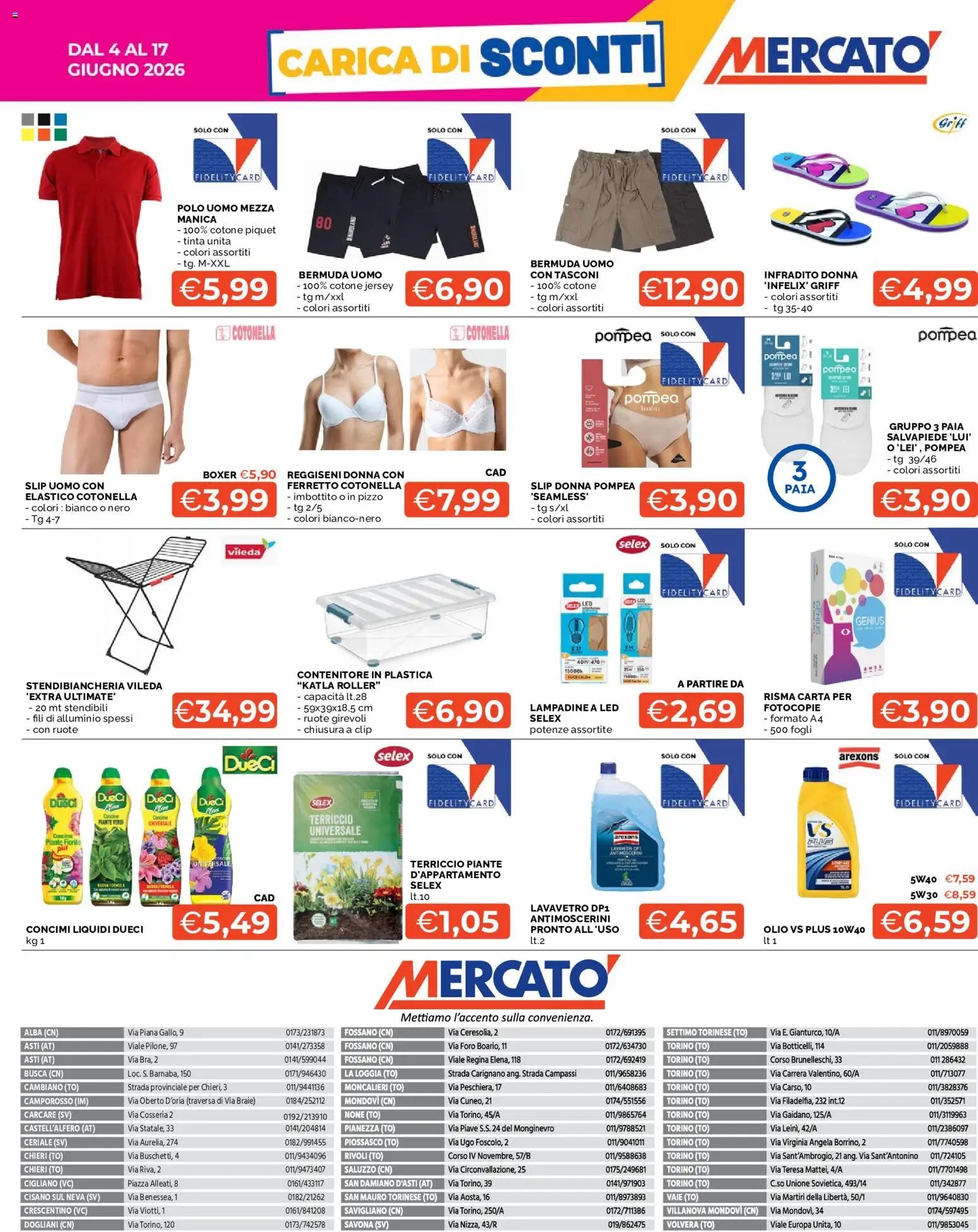 Mercatò volantino Carica di Sconti