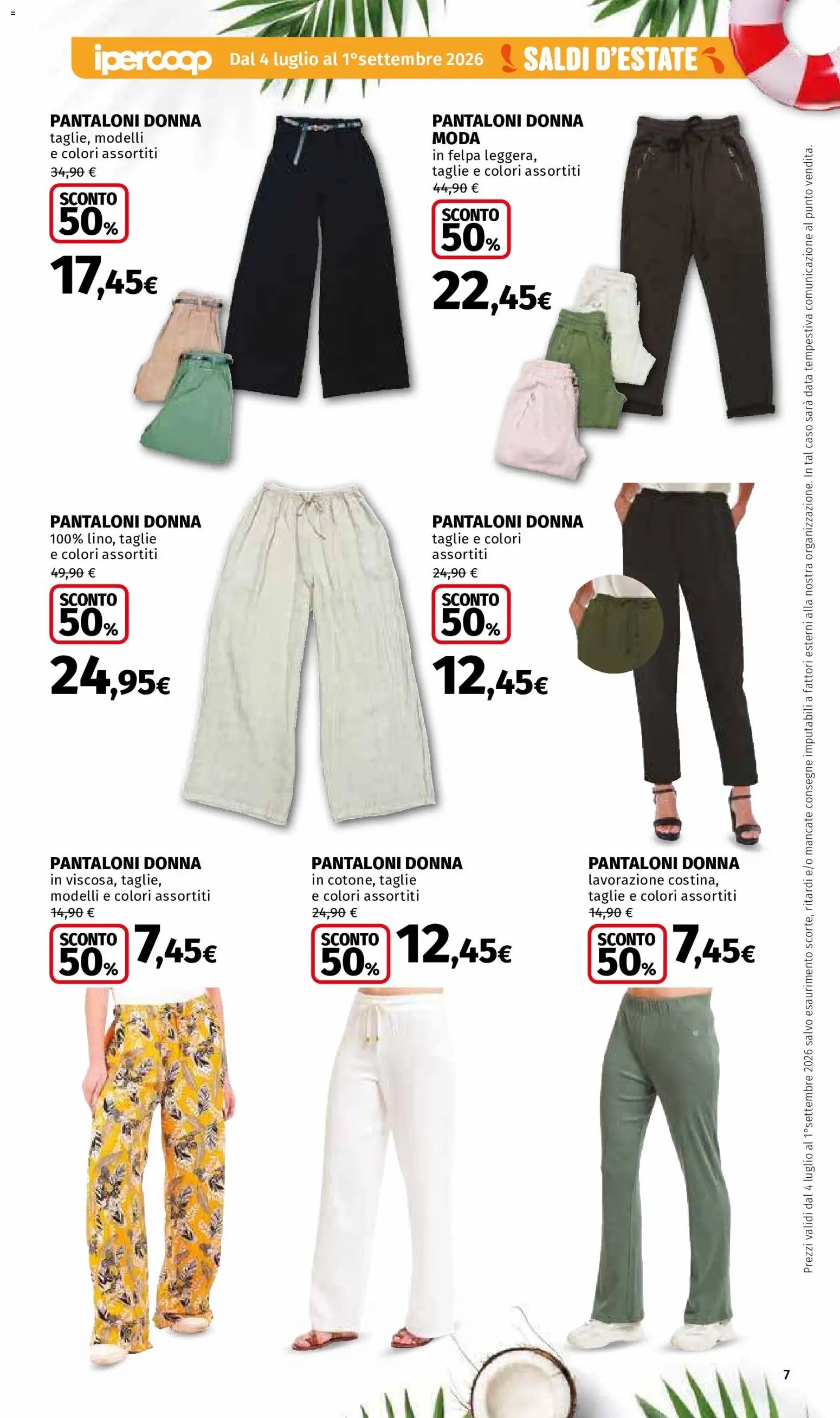 Ipercoop volantino Saldi D'Estate Lombardia
