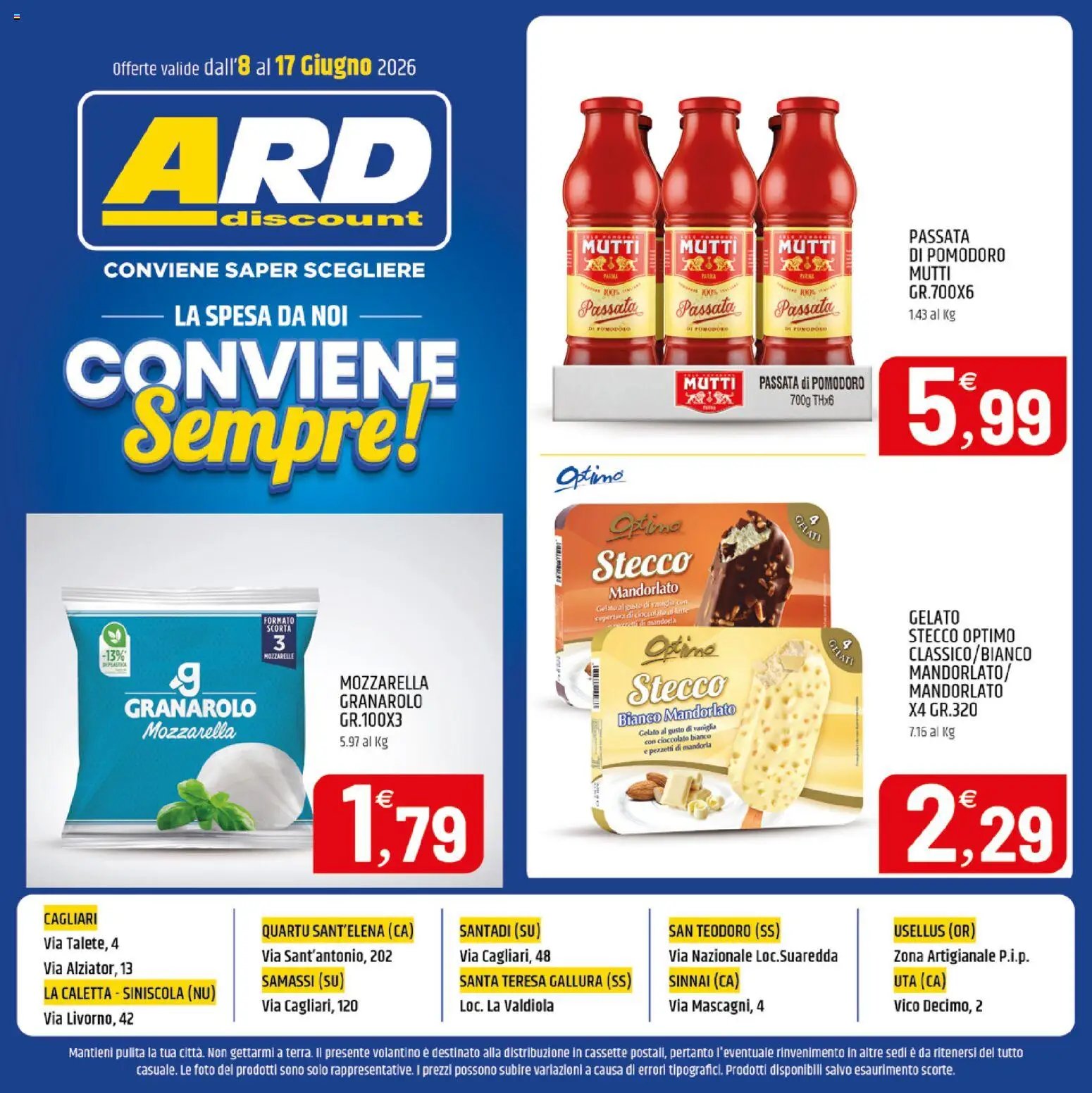 ARD Discount volantino Sardegna