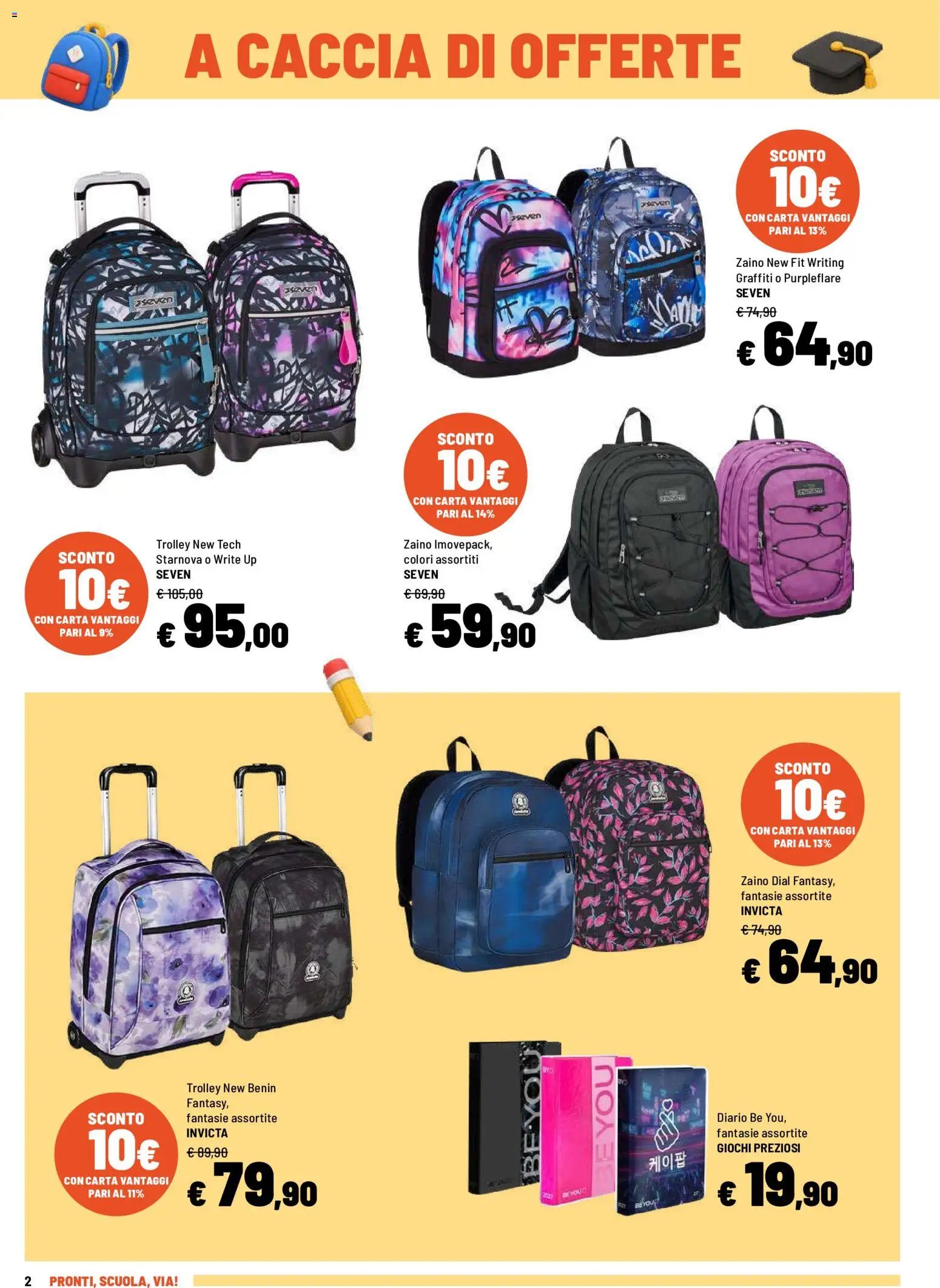 Iper volantino Pronti, scuola, viaaa