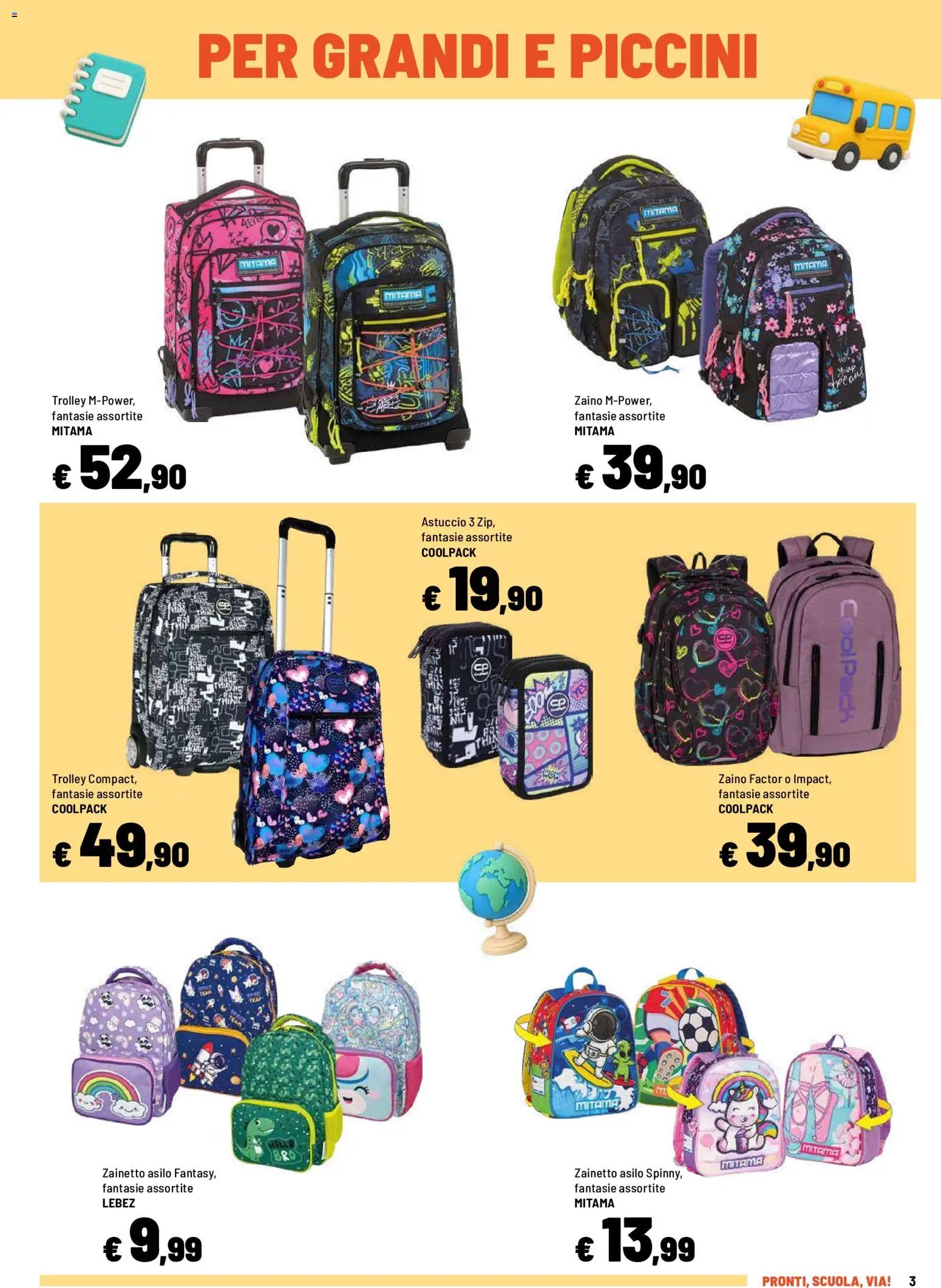 Iper volantino Pronti, scuola, viaaa