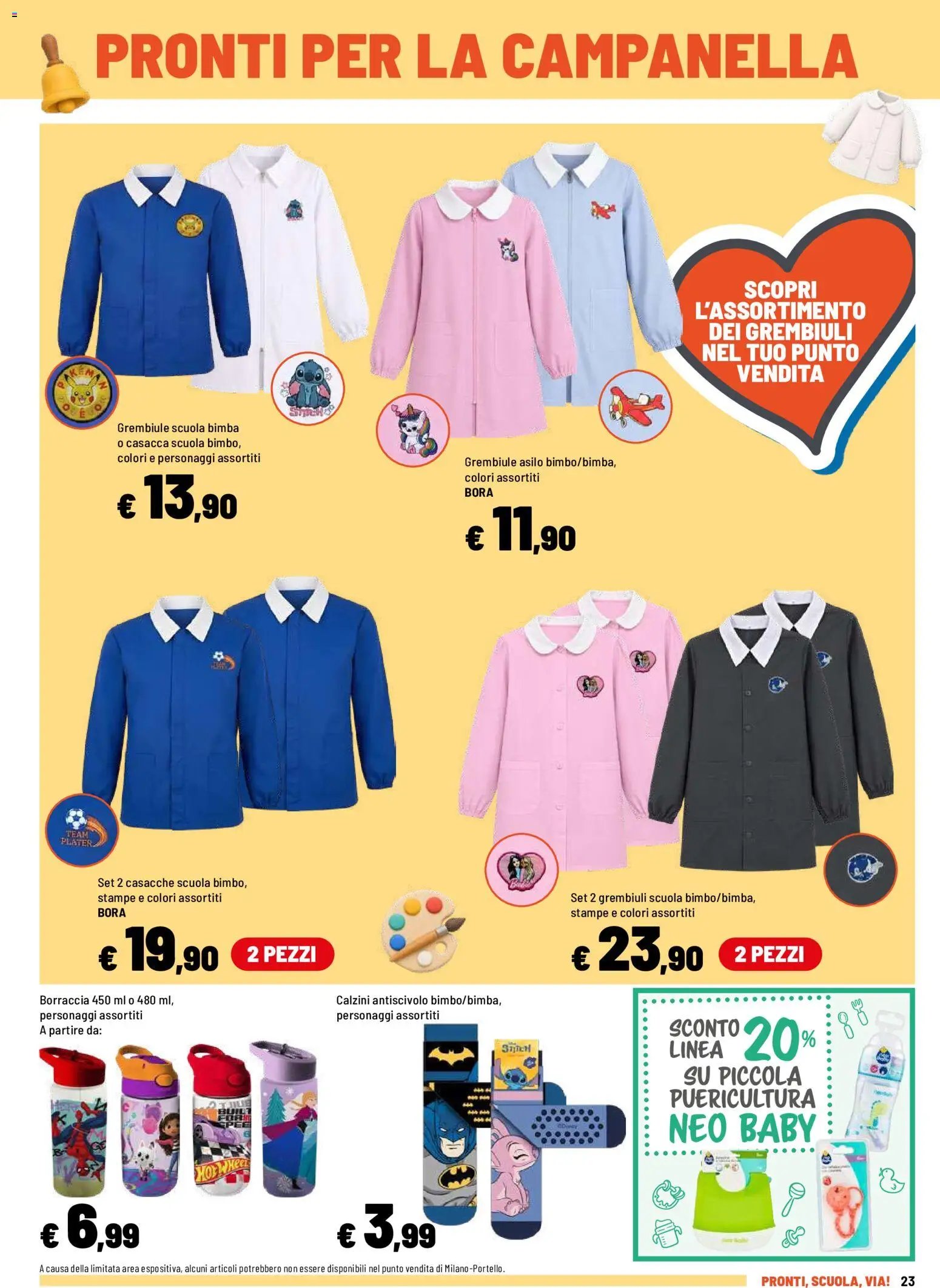 Iper volantino Pronti, scuola, viaaa