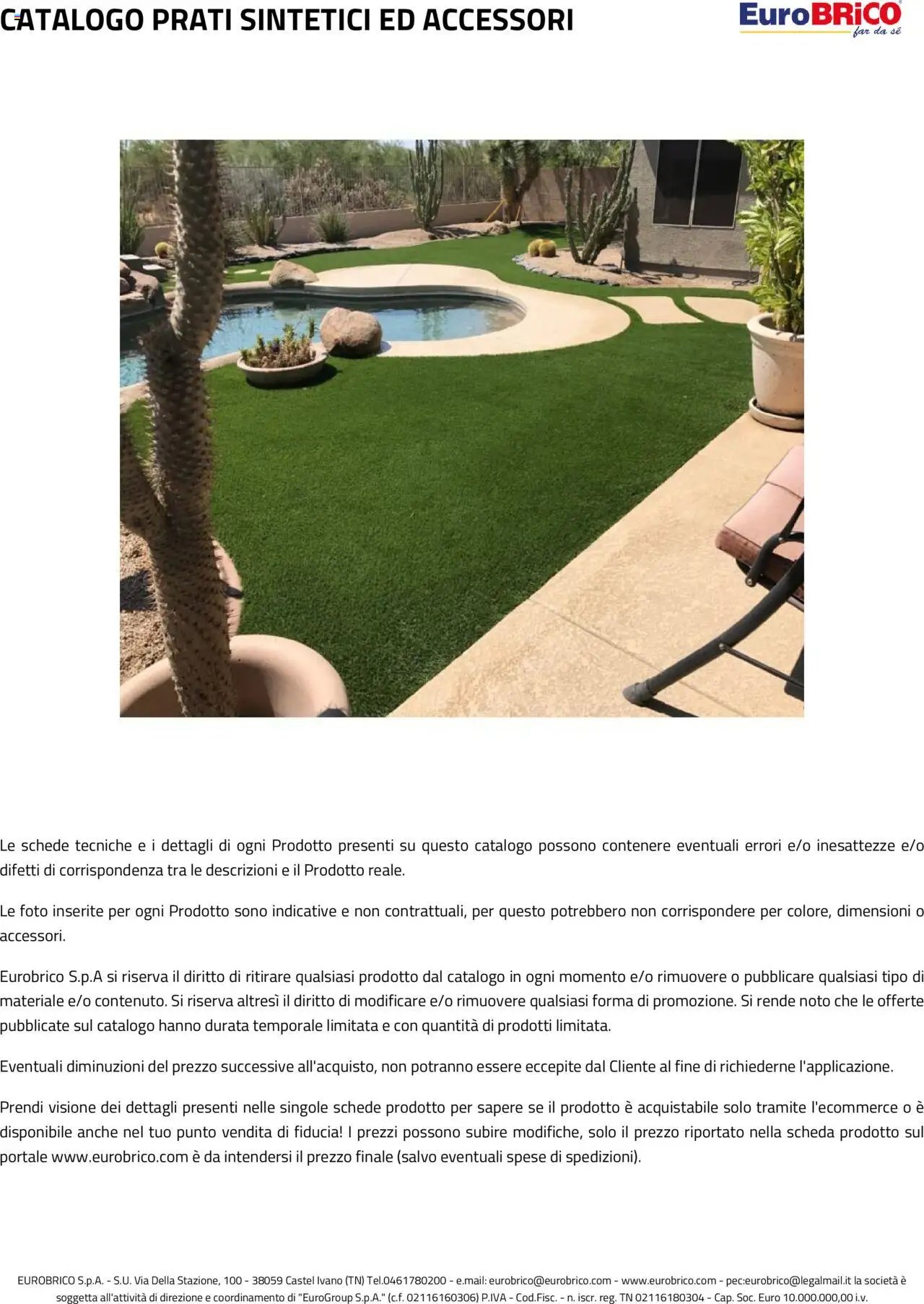 Eurobrico Prati sintetici ed Accessori catalogo