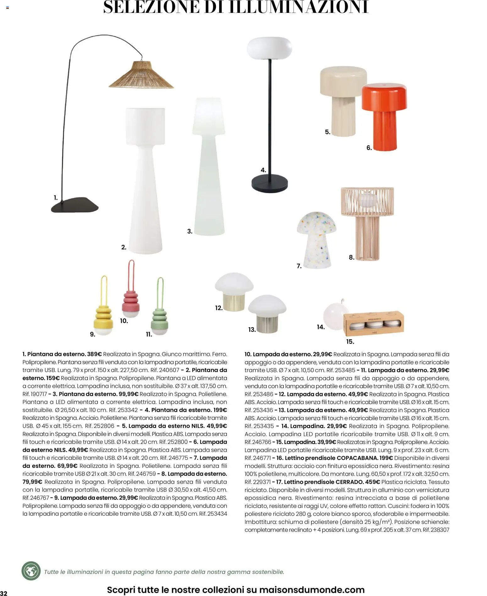 Maisons du Monde volantino Outdoor (2026-03-12 - 2026-09-30)
