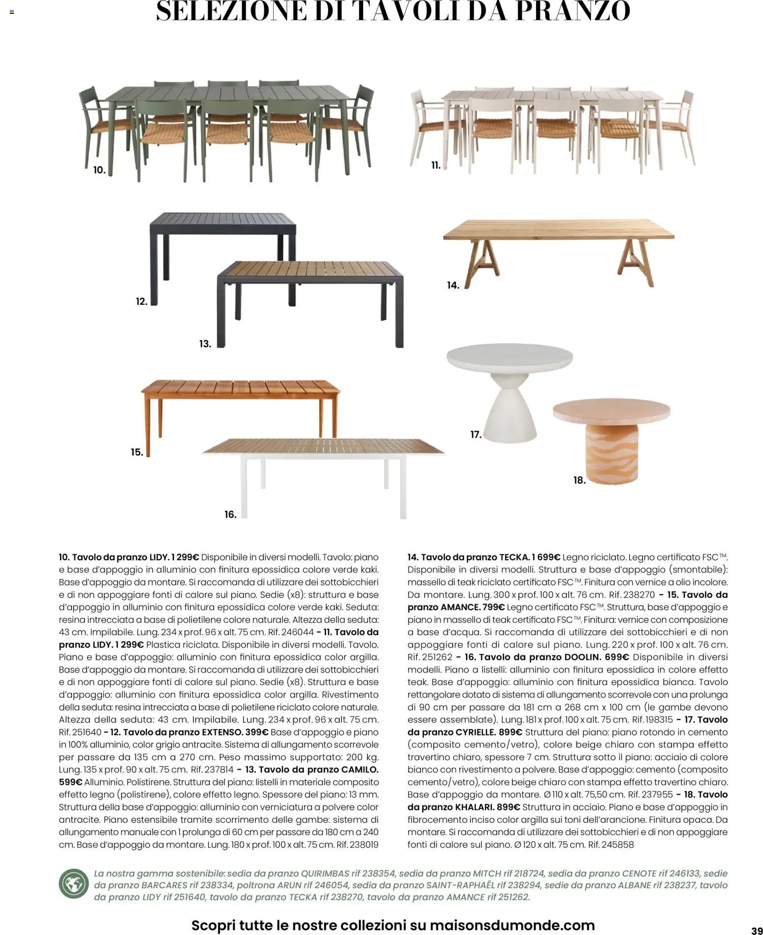 Maisons du Monde volantino Outdoor (2026-03-12 - 2026-09-30)