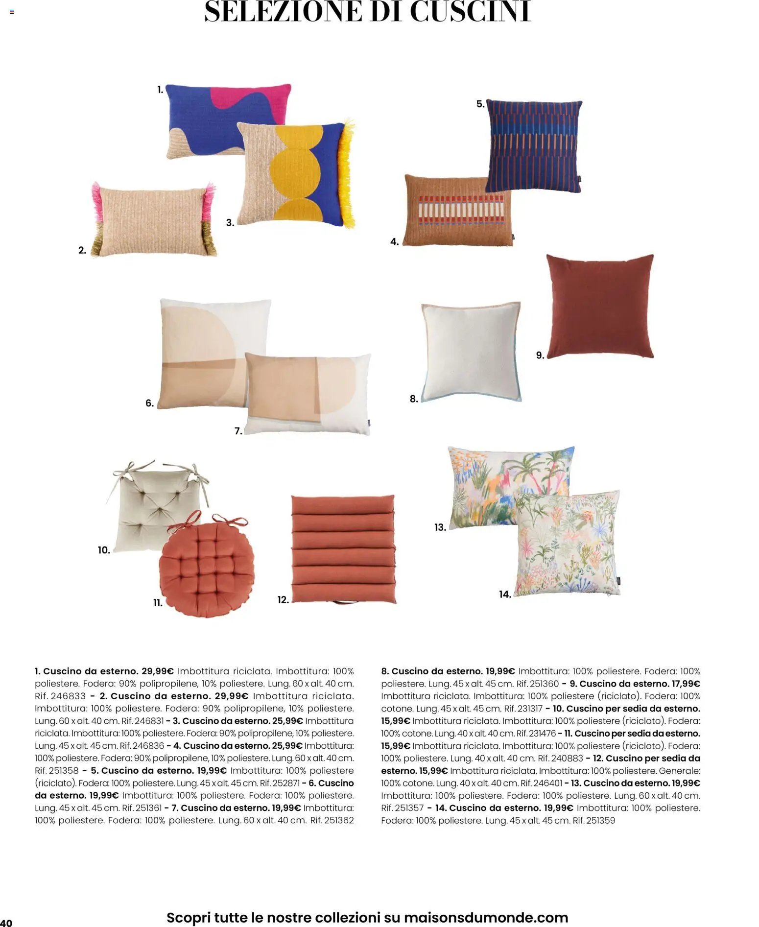 Maisons du Monde volantino Outdoor (2026-03-12 - 2026-09-30)