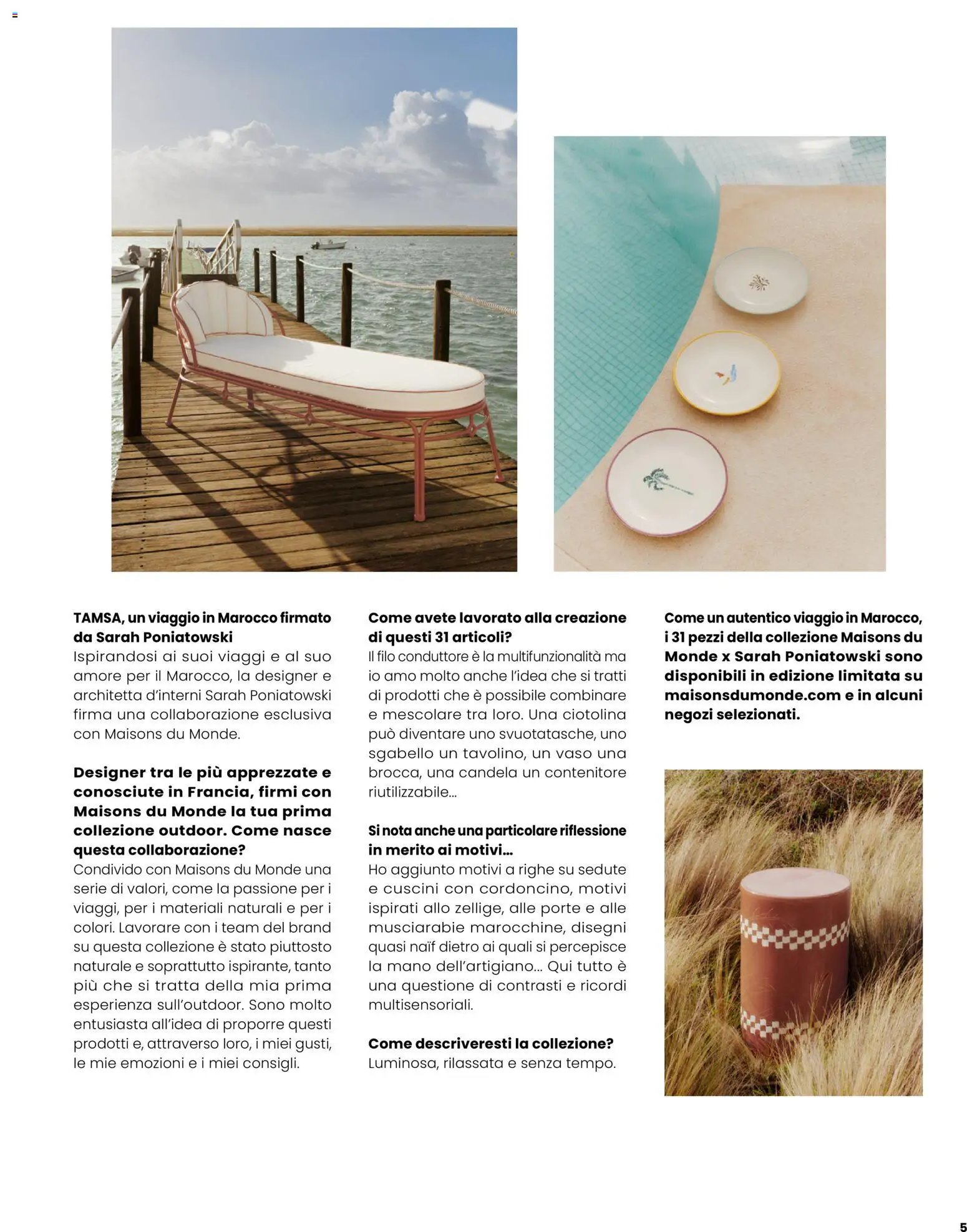 Maisons du Monde volantino Outdoor (2026-03-12 - 2026-09-30)