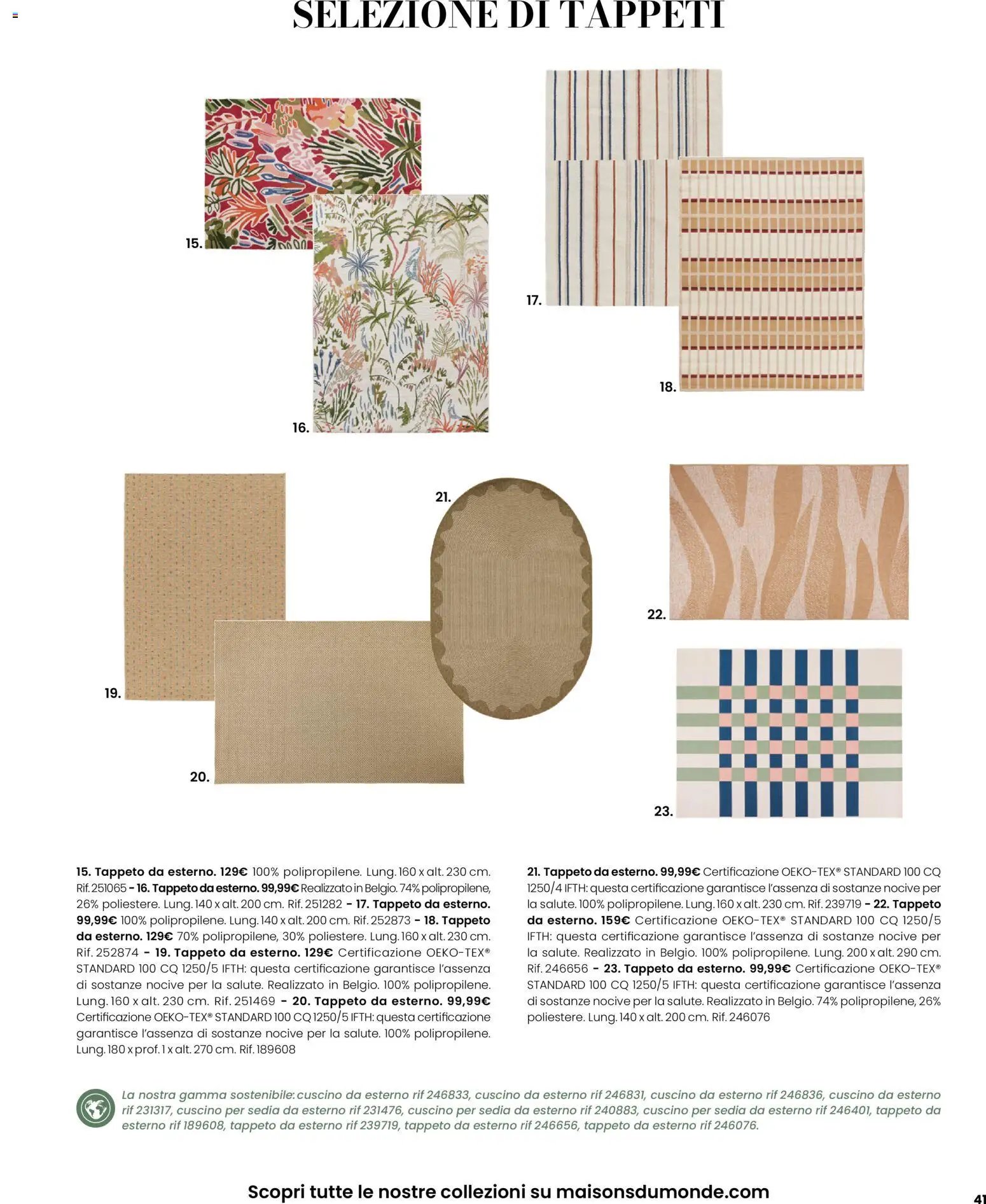 Maisons du Monde volantino Outdoor (2026-03-12 - 2026-09-30)