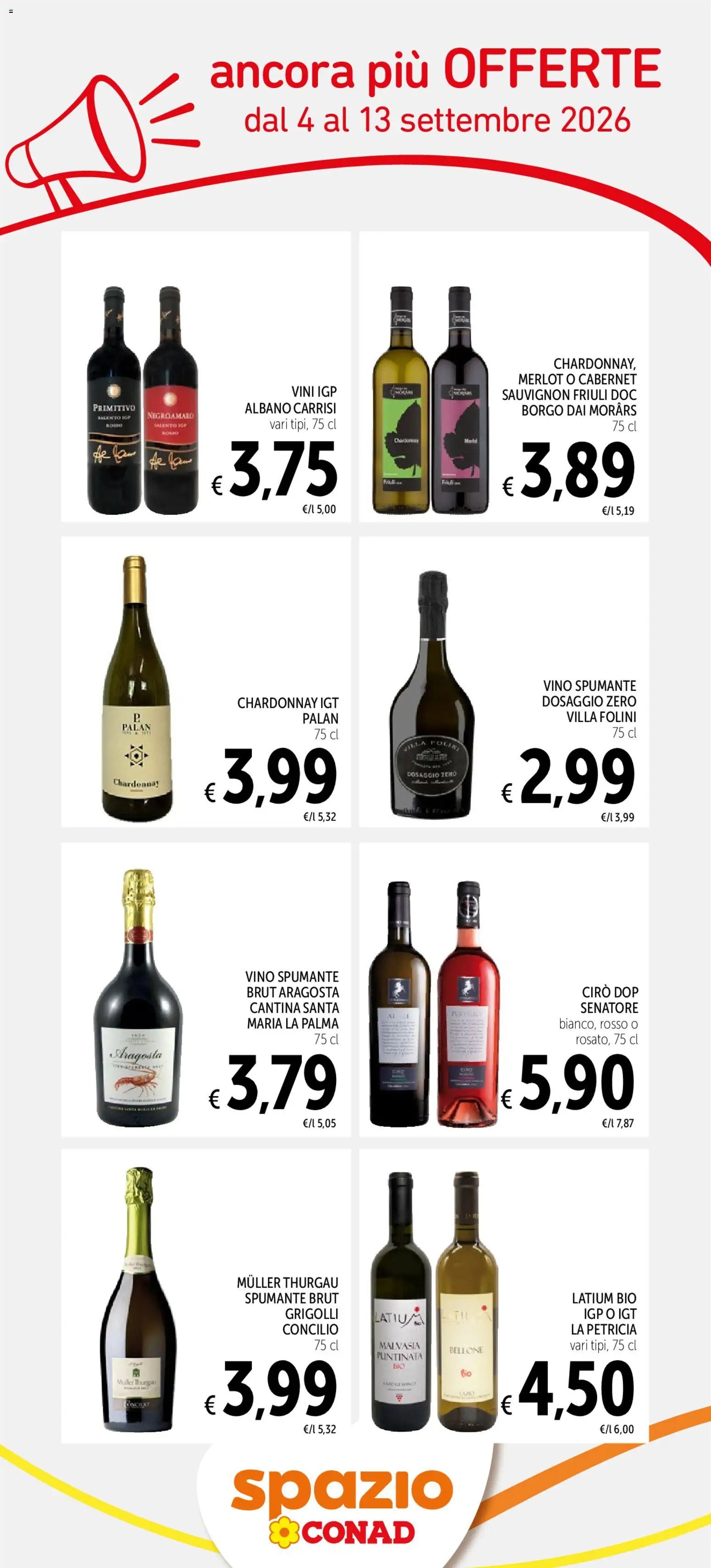 Spazio Conad volantino Ancora più offerte