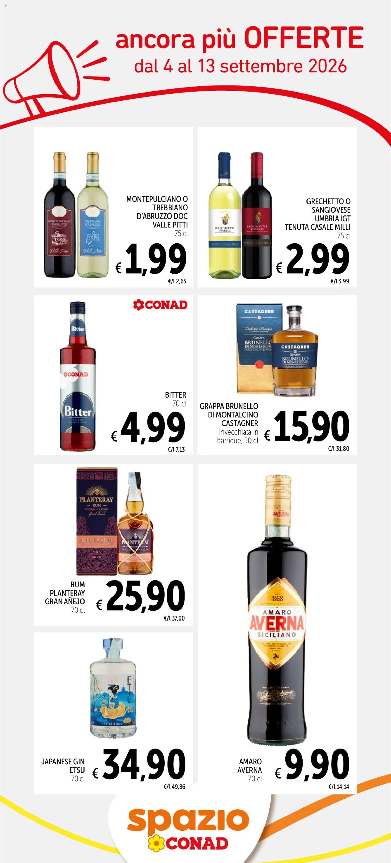 Spazio Conad volantino Ancora più offerte