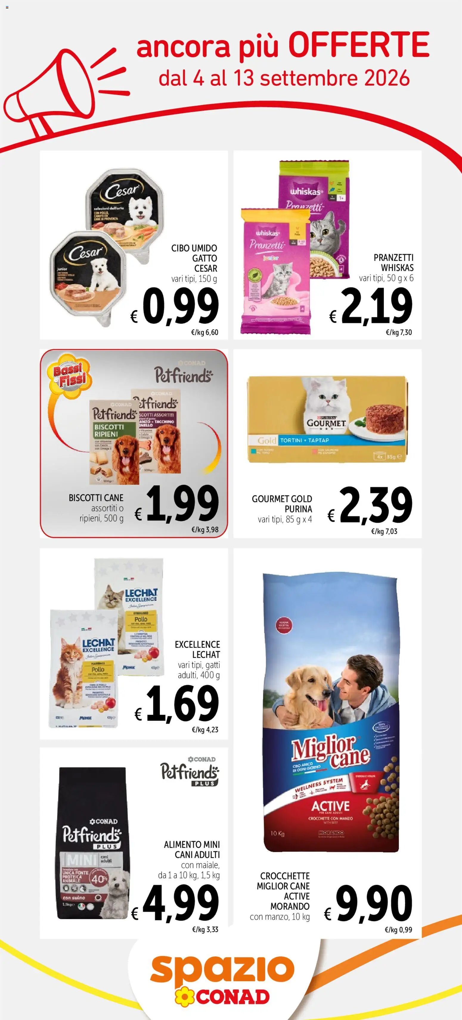 Spazio Conad volantino Ancora più offerte