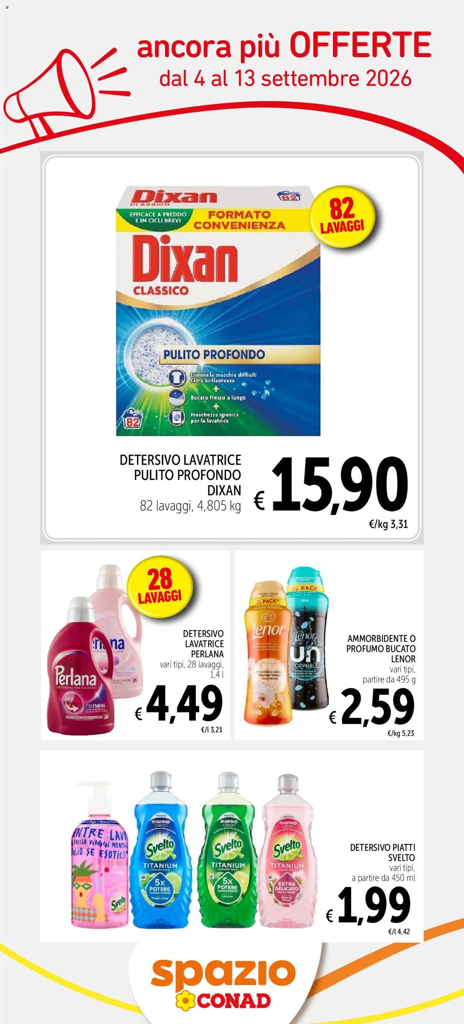 Spazio Conad volantino Ancora più offerte