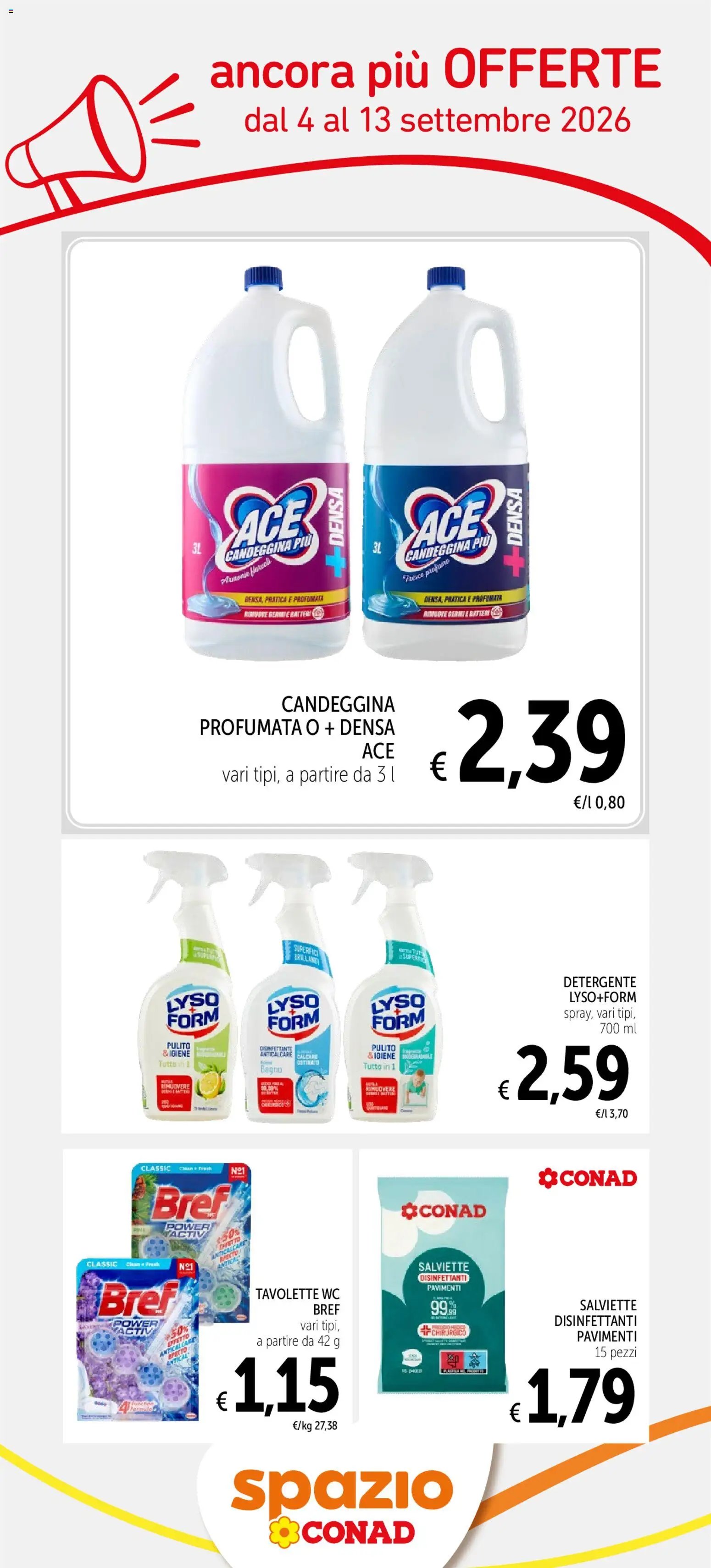 Spazio Conad volantino Ancora più offerte
