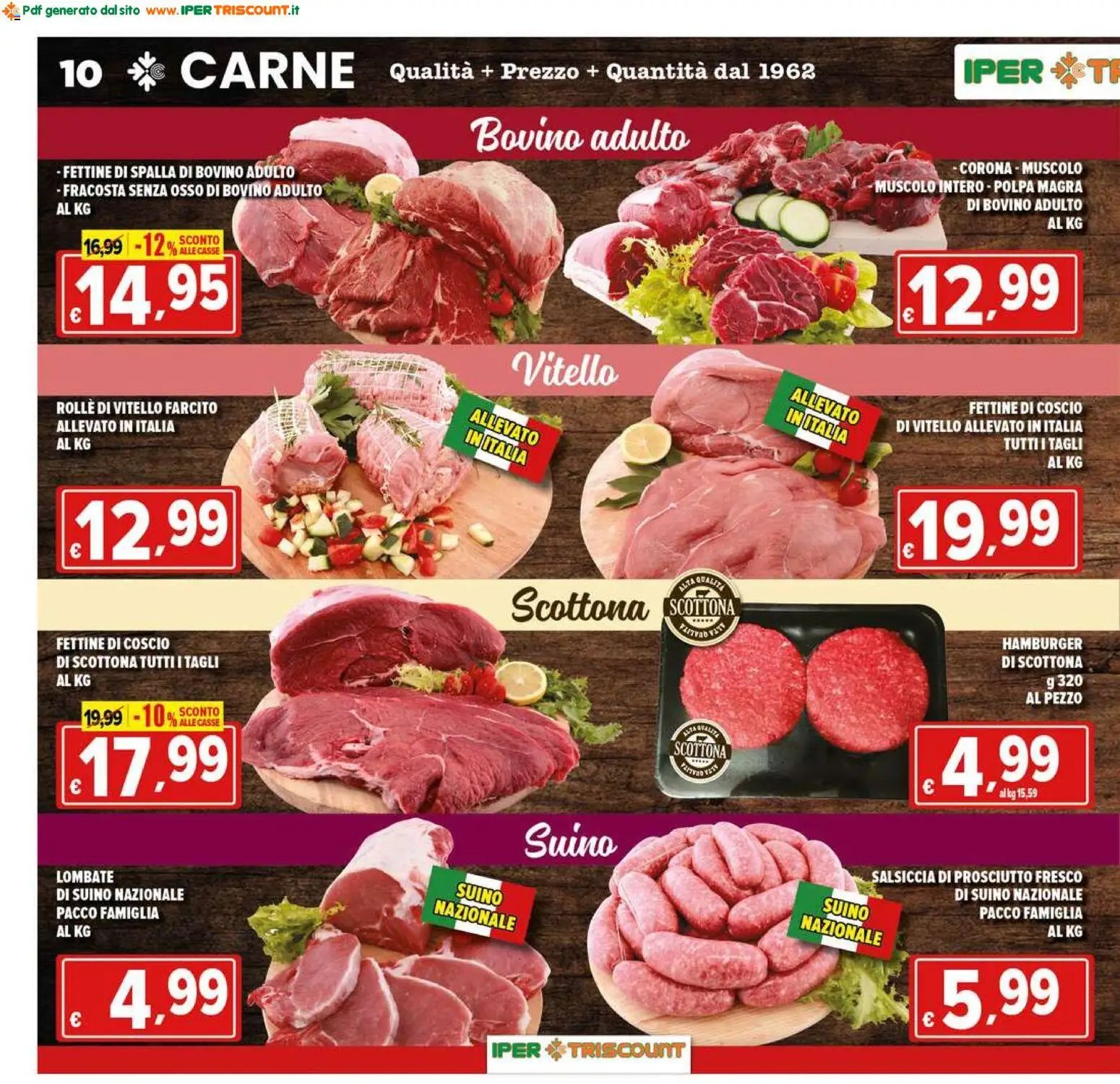 Ipertriscount volantino Casal Bertone