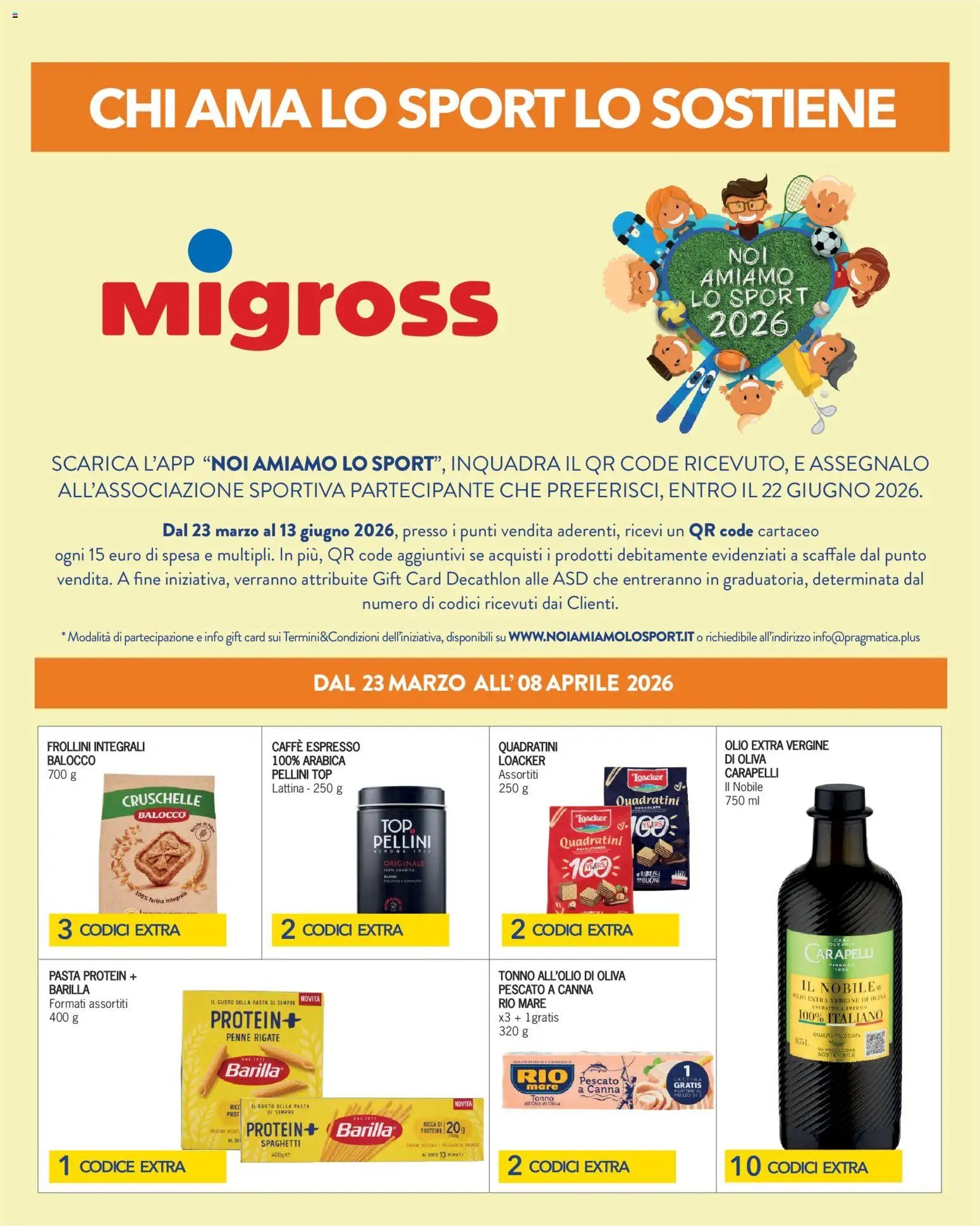 Migross volantino Noi Amiamo Lo Sport