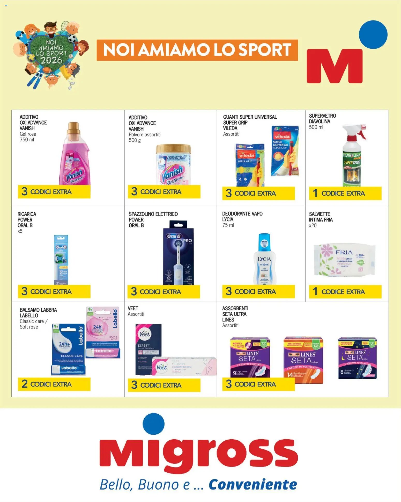 Migross volantino Noi Amiamo Lo Sport