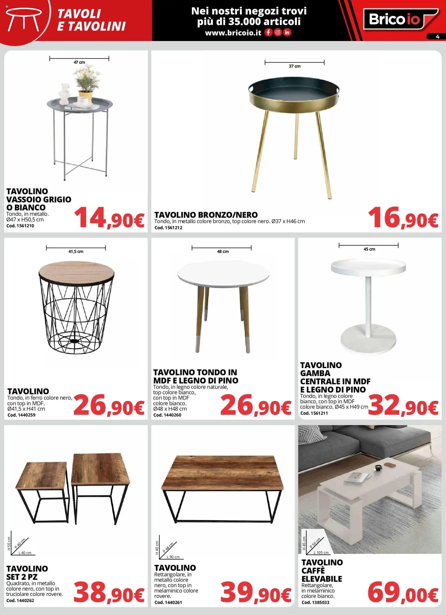 Brico io volantino Arredo