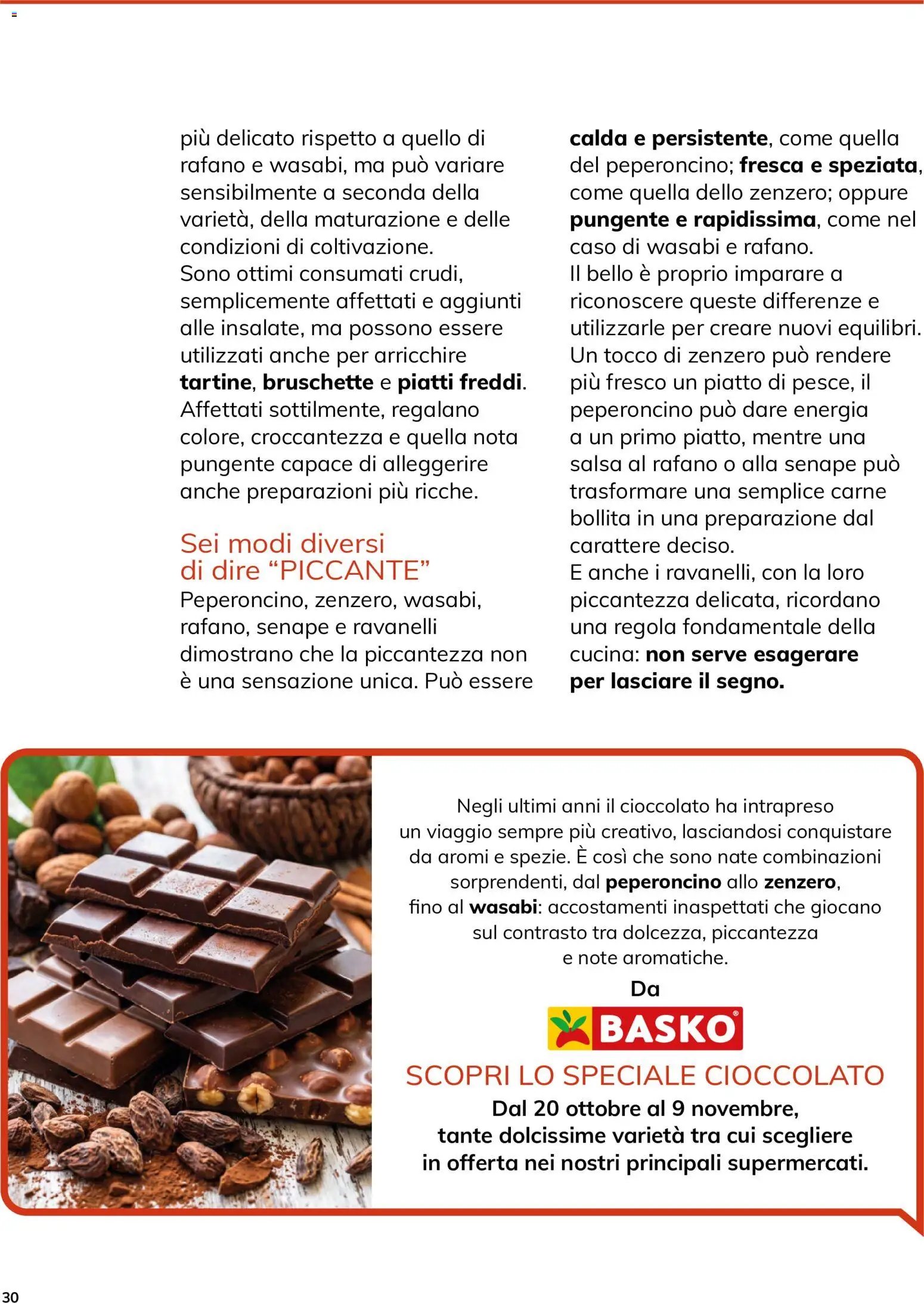 Basko volantino Magazine ottobre