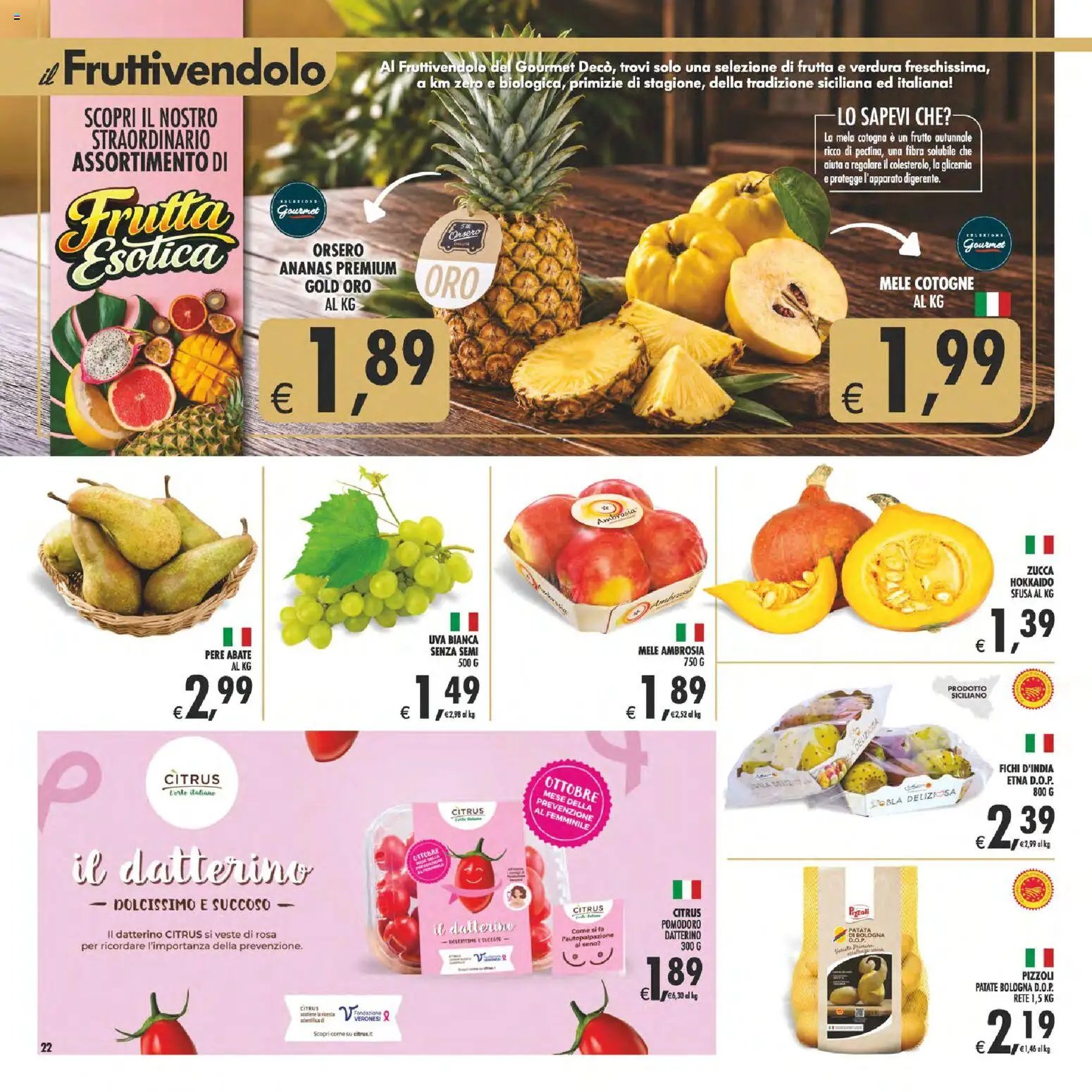 Decò volantino Gourmet Sicilia