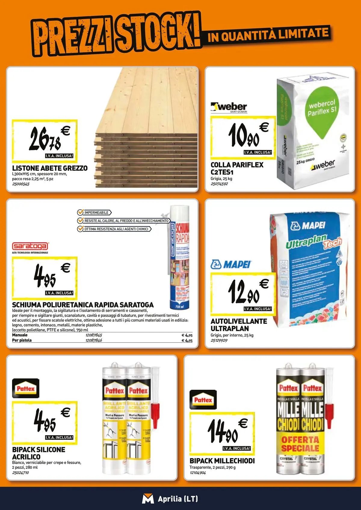 TECNOMAT - Straordinari prezzi stock!