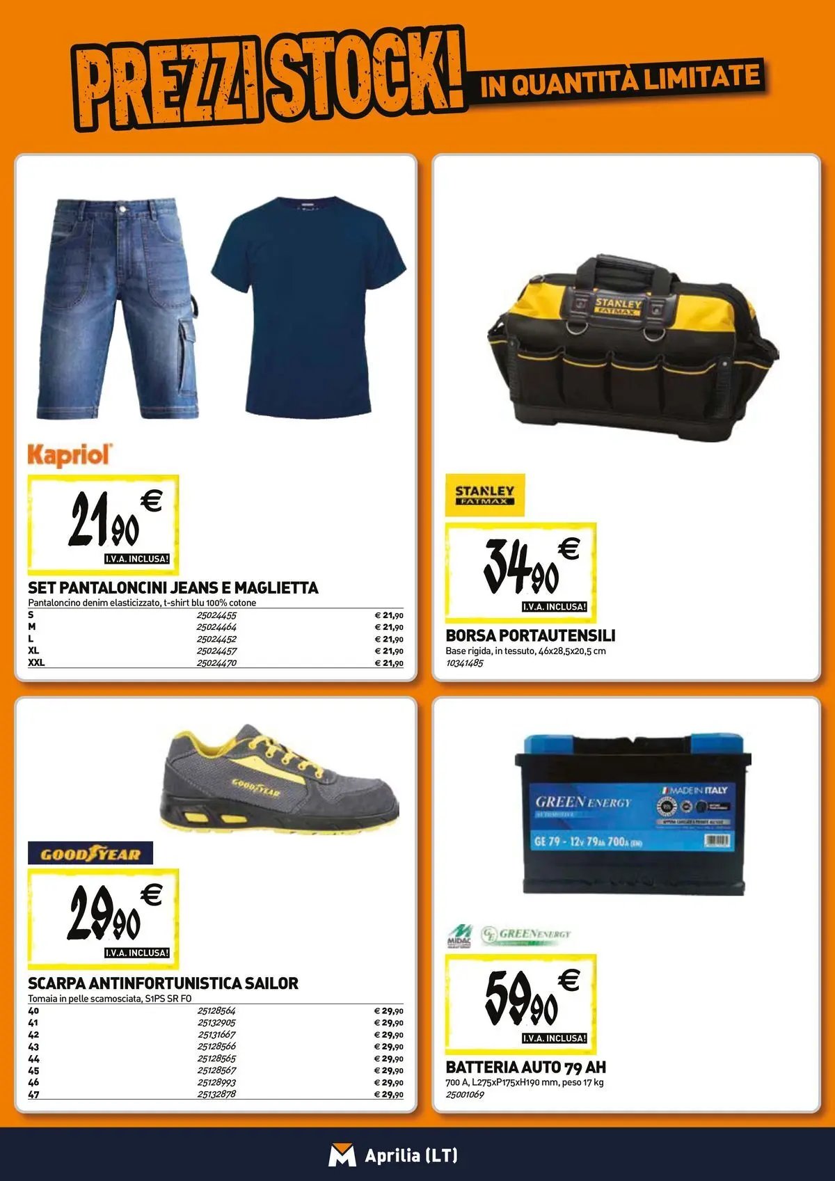 TECNOMAT - Straordinari prezzi stock!