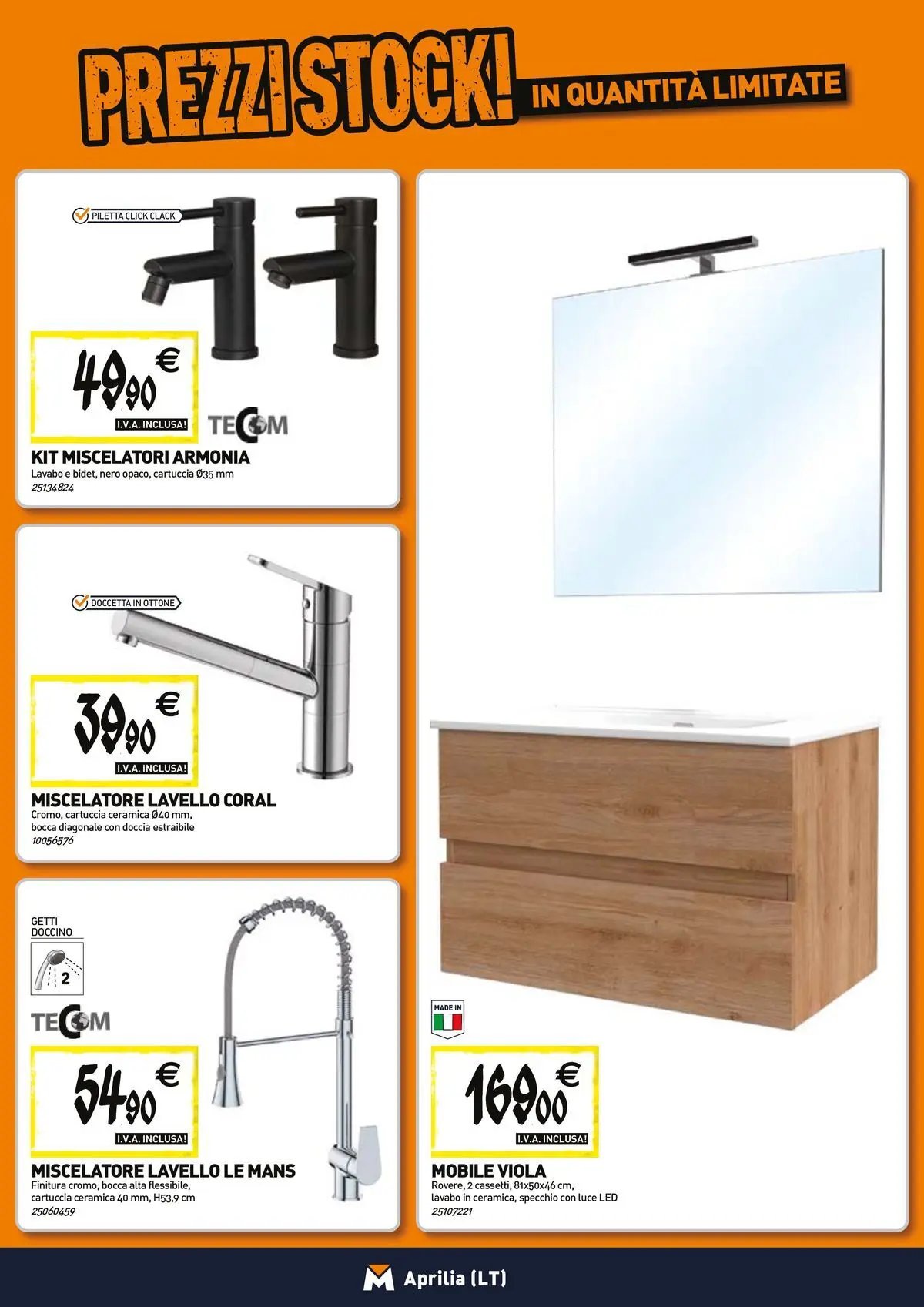 TECNOMAT - Straordinari prezzi stock!
