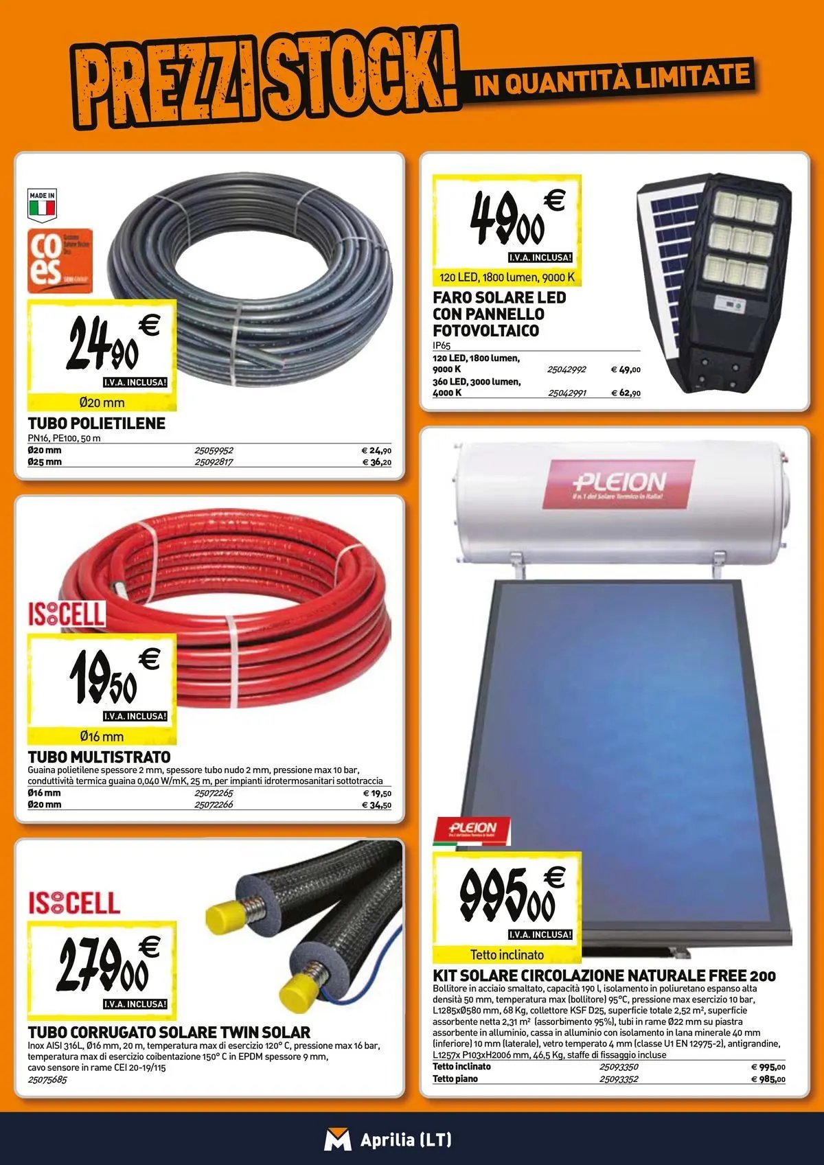 TECNOMAT - Straordinari prezzi stock!