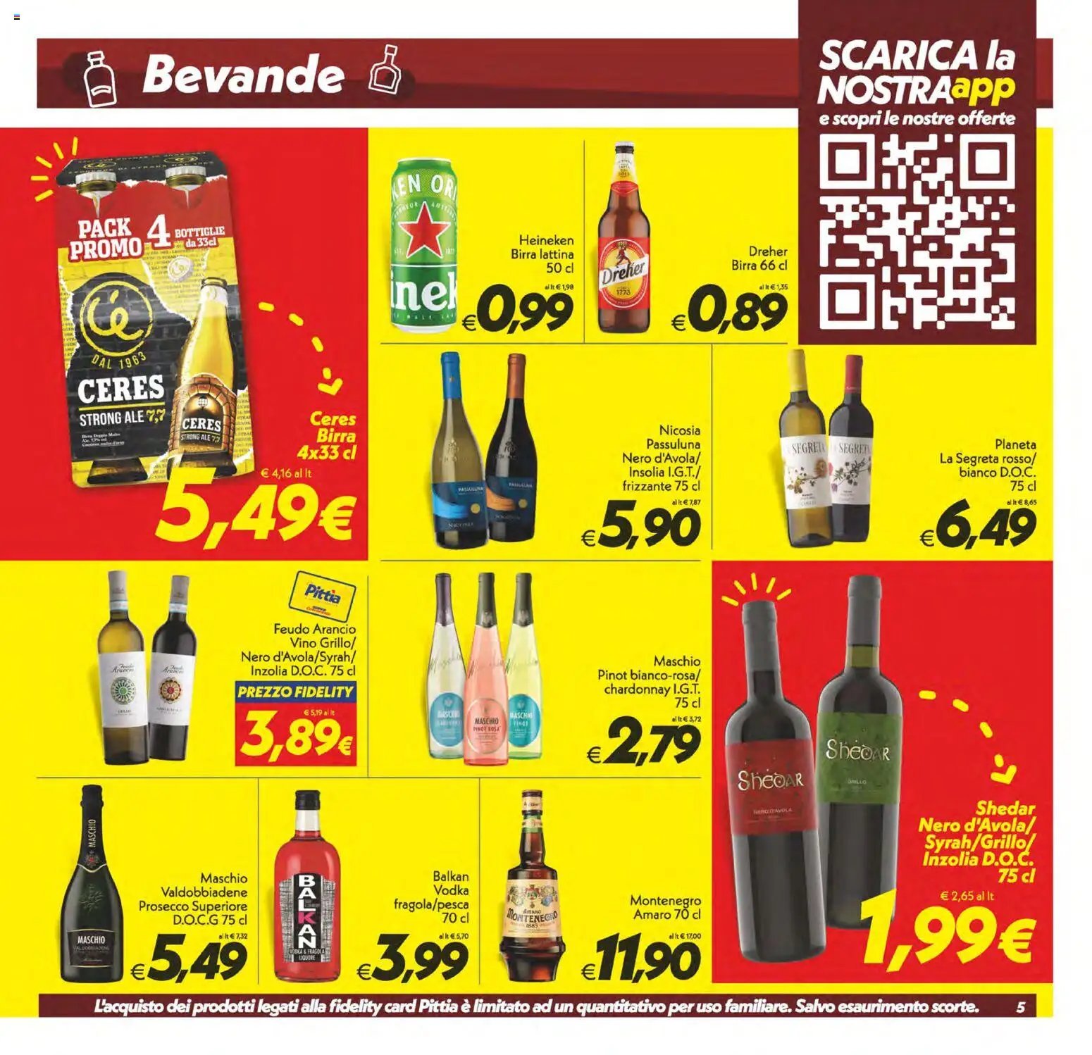 SuperConveniente volantino Caltanissetta, San Cataldo, Avola, Lascari, Milazzo, Barcellona