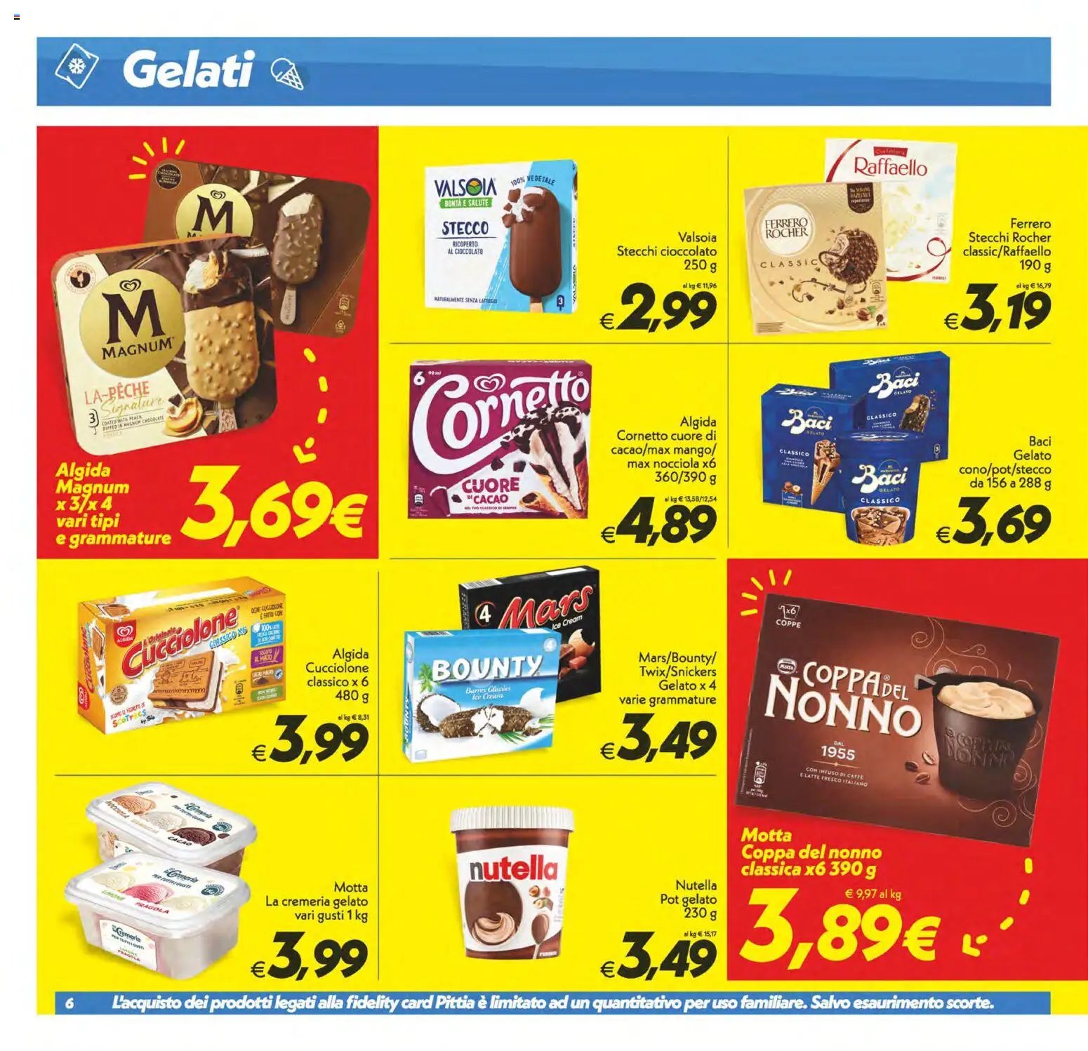 SuperConveniente volantino Caltanissetta, San Cataldo, Avola, Lascari, Milazzo, Barcellona