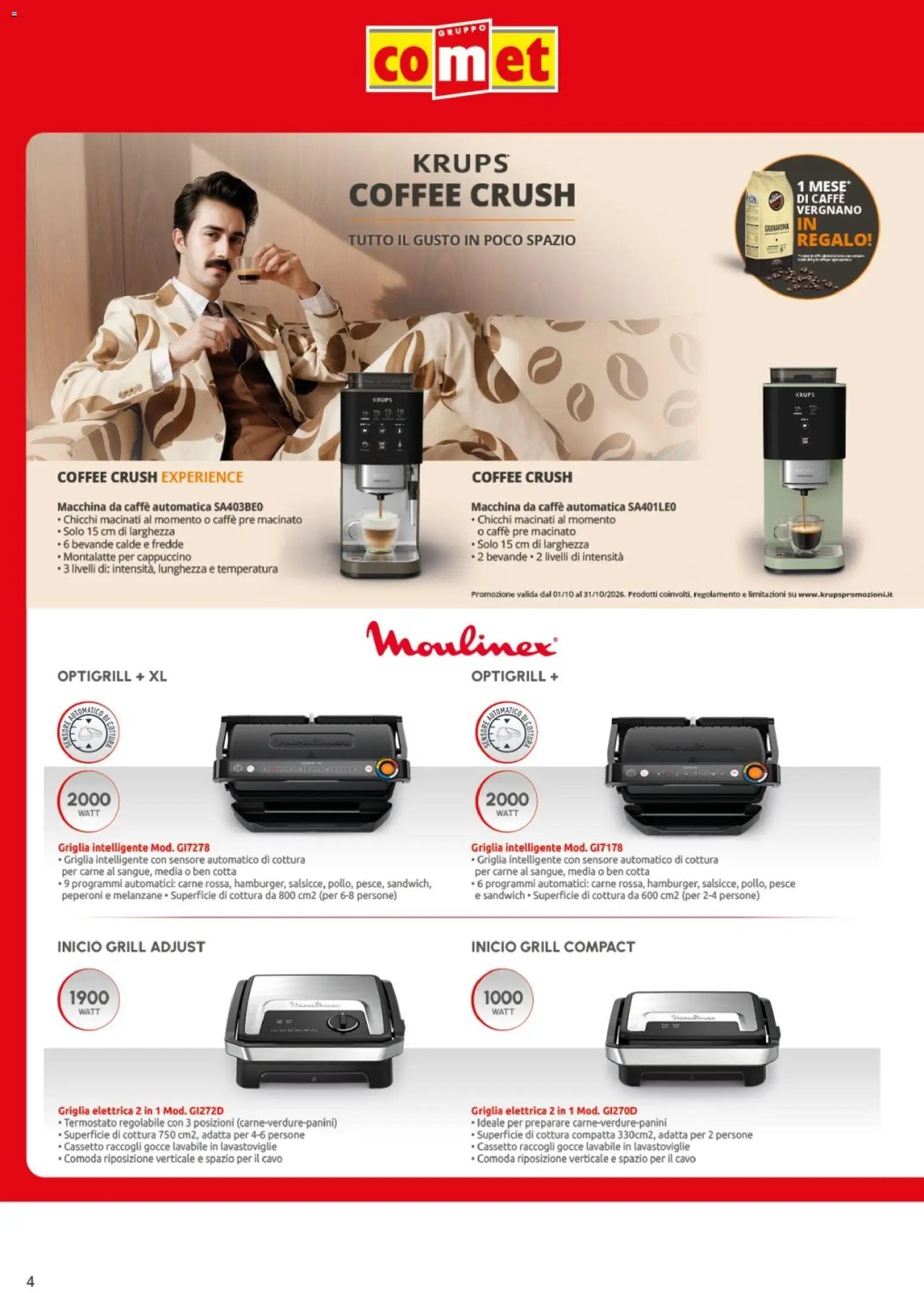 Comet volantino Moulinex Krups