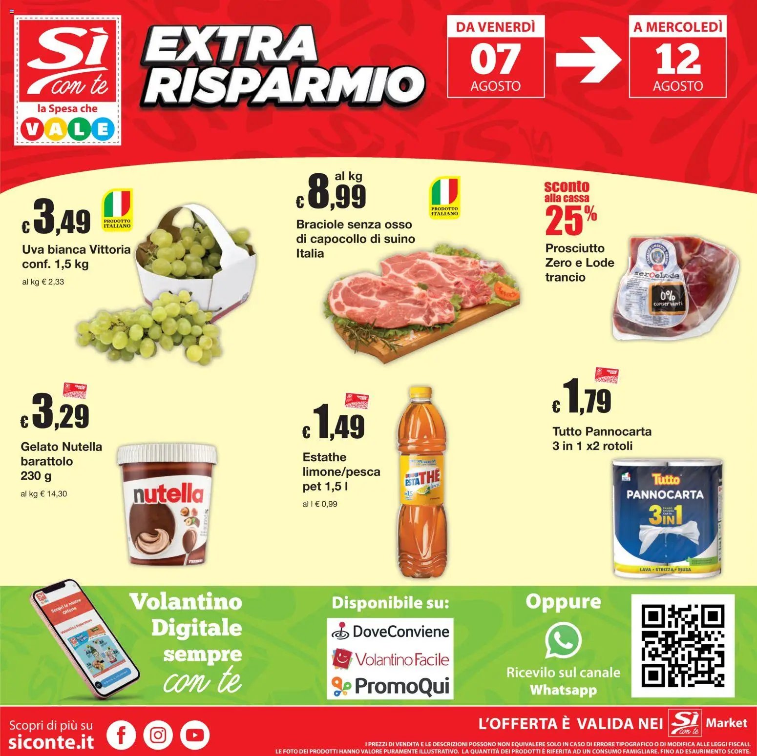 Sì con Te volantino Market