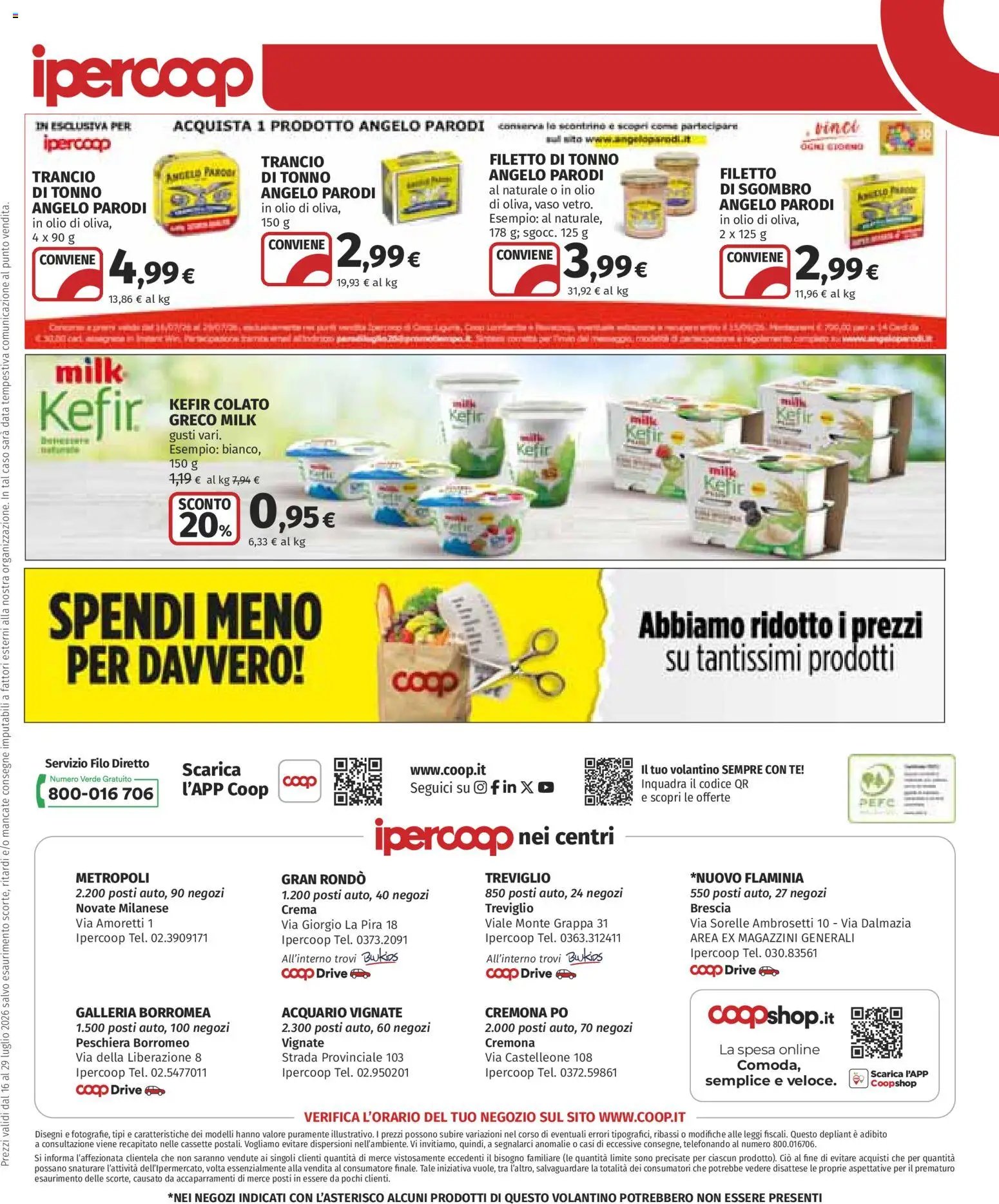 Ipercoop volantino Brescia