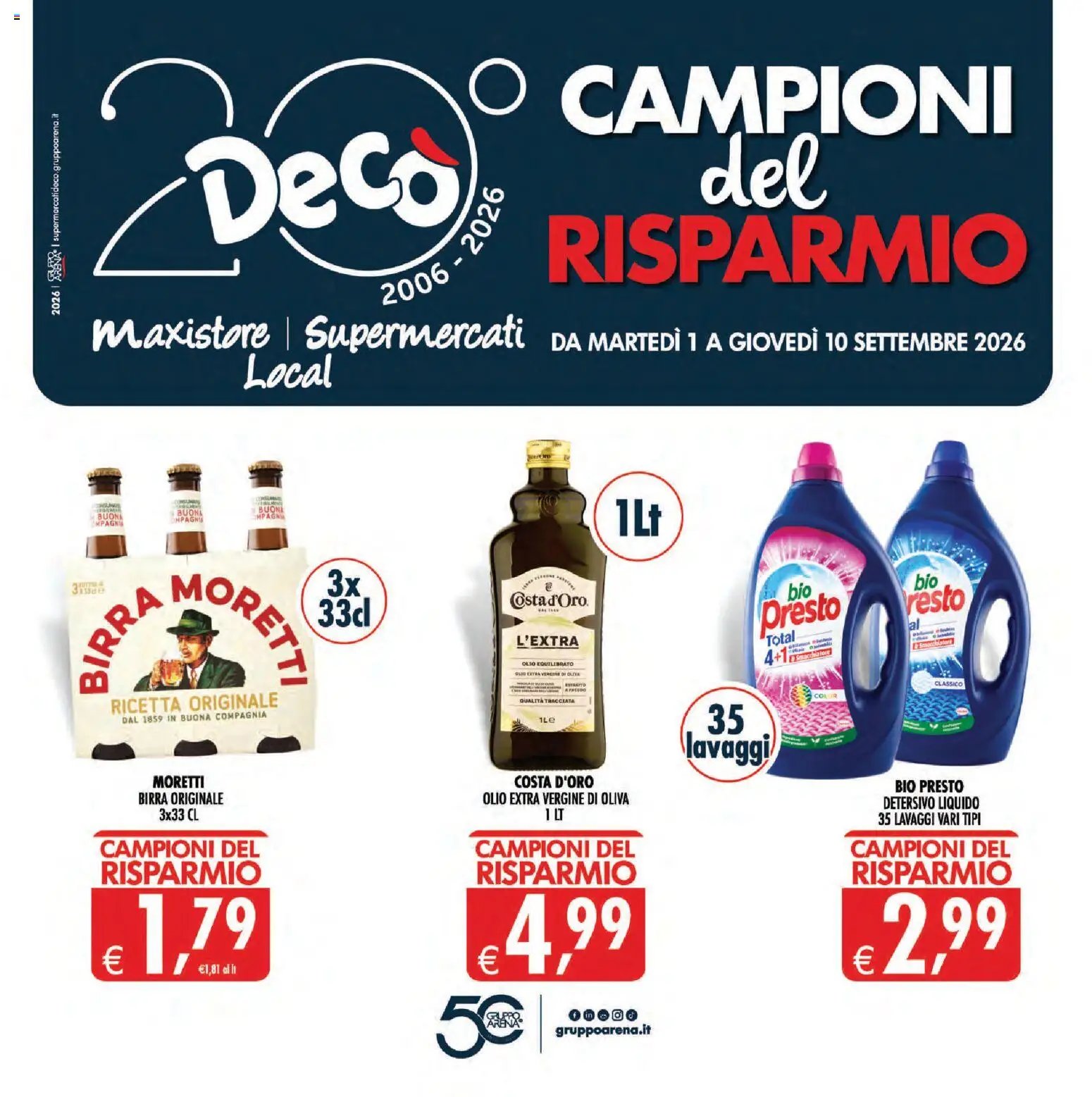 Decò volantino Maxistore, Supermercati, Local Sicilia