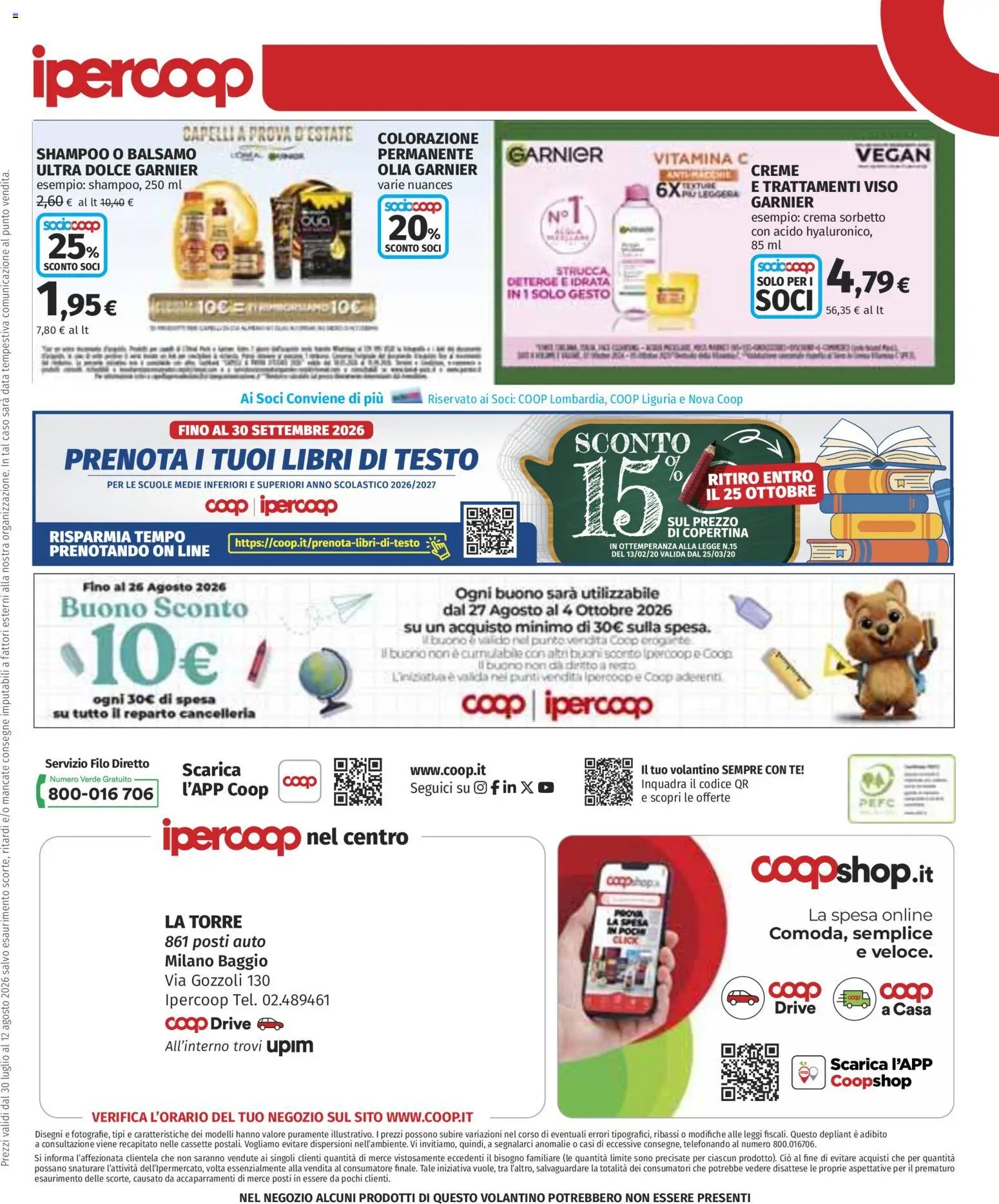 Ipercoop volantino Milano Baggio