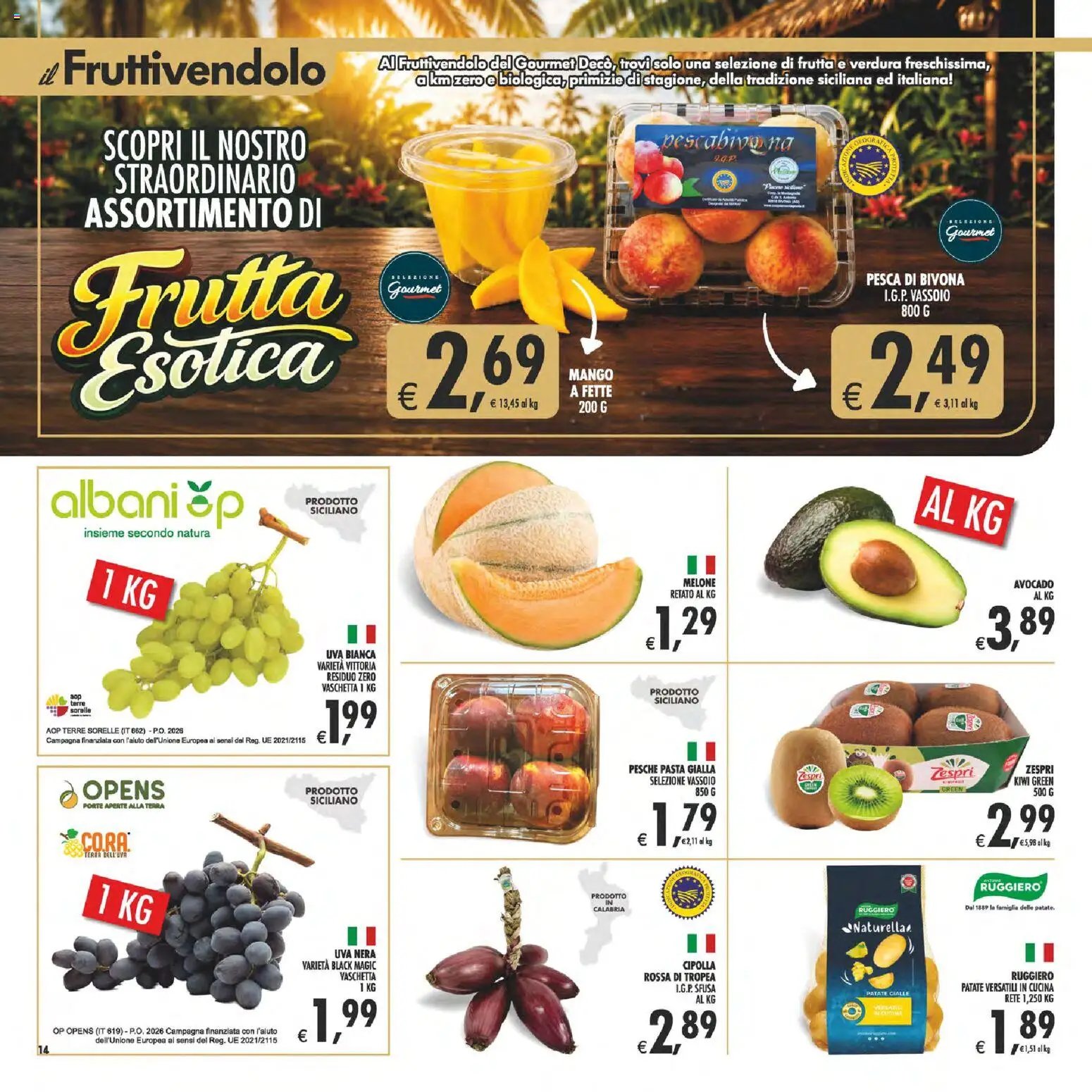 Decò volantino Gourmet Sicilia