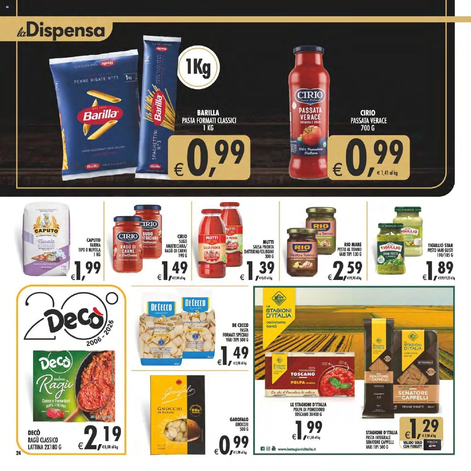Decò volantino Gourmet Sicilia
