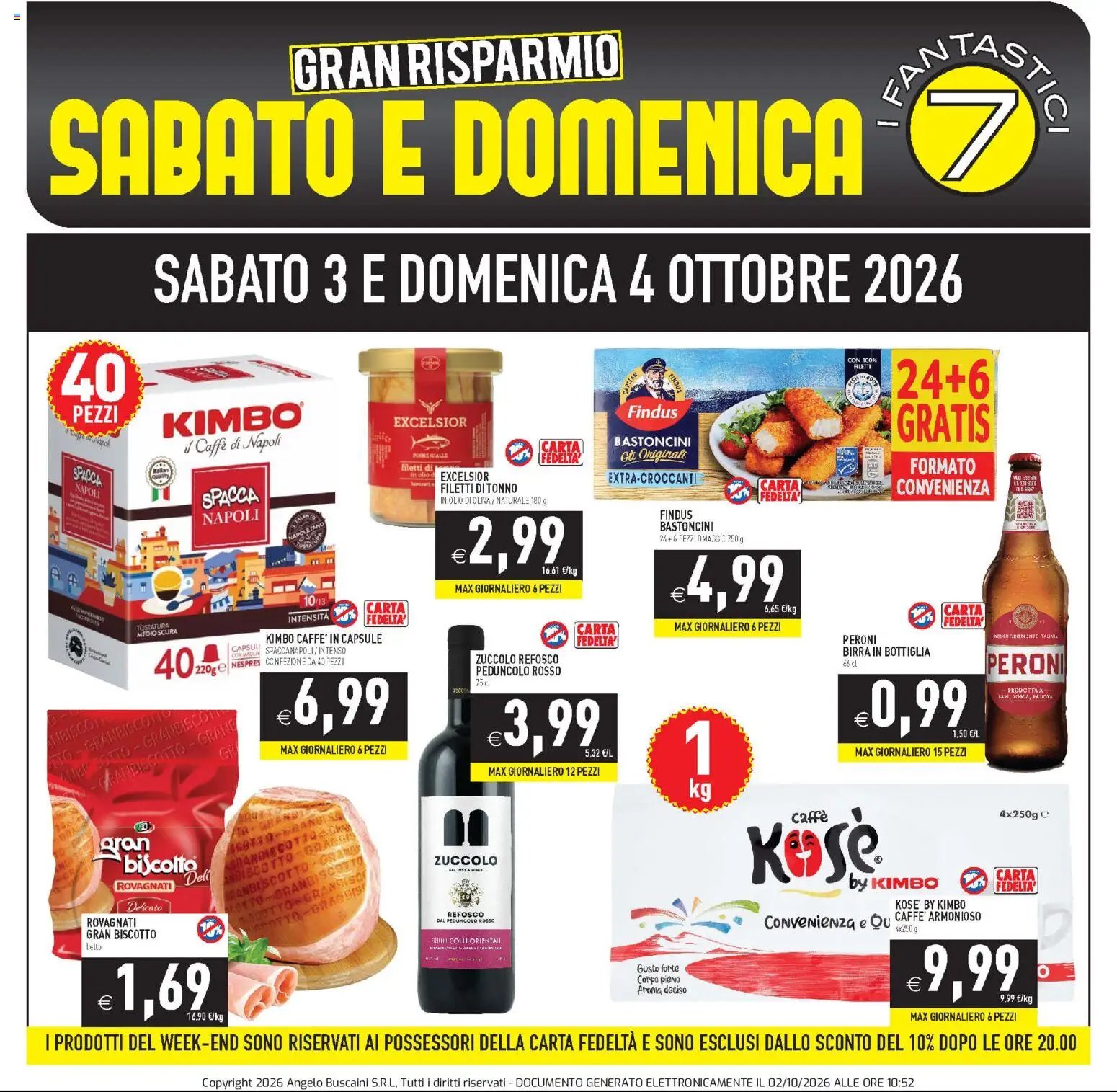 PIM Supermercati volantino Weekend