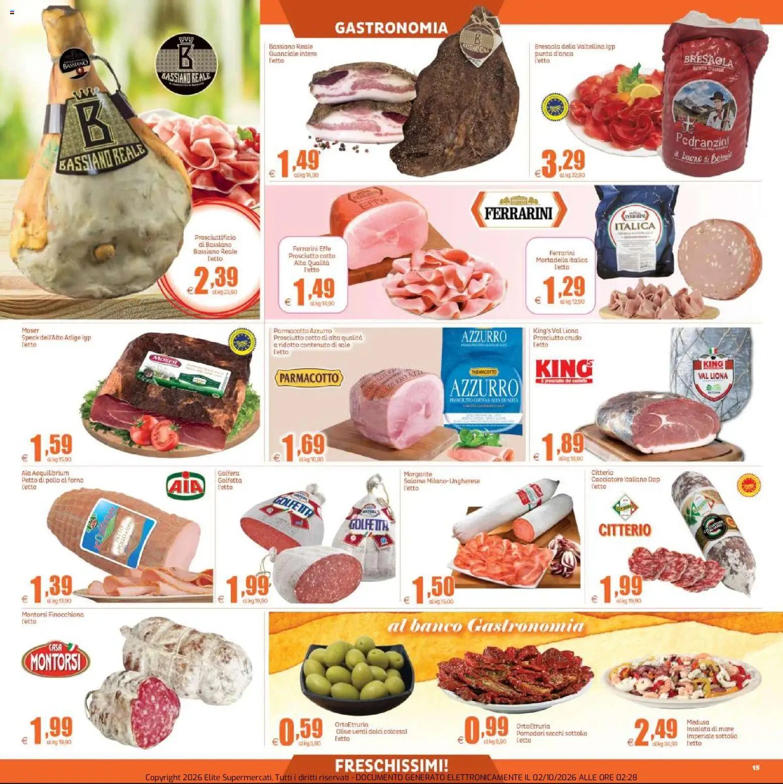 Elite Supermercati volantino Neruda