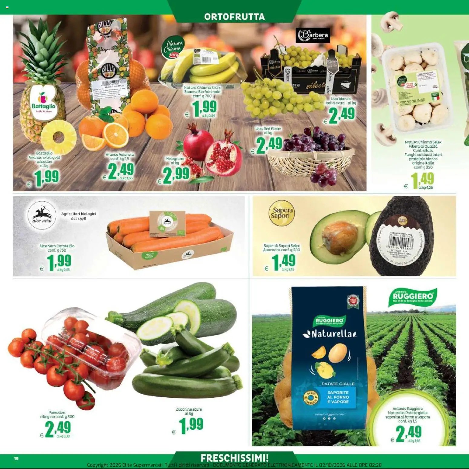 Elite Supermercati volantino Neruda