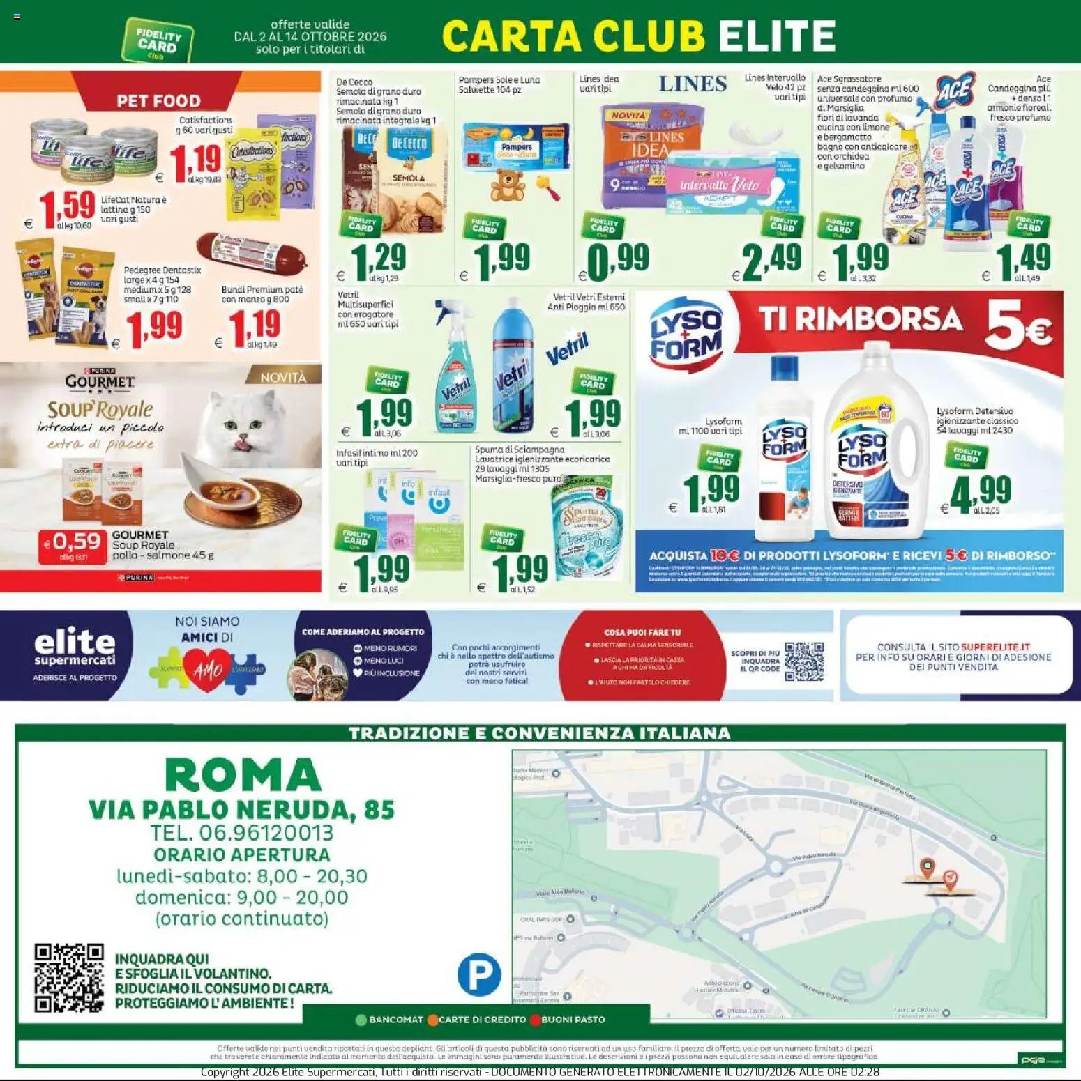 Elite Supermercati volantino Neruda