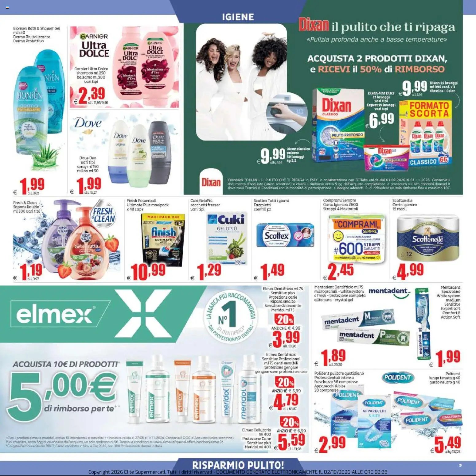 Elite Supermercati volantino Neruda