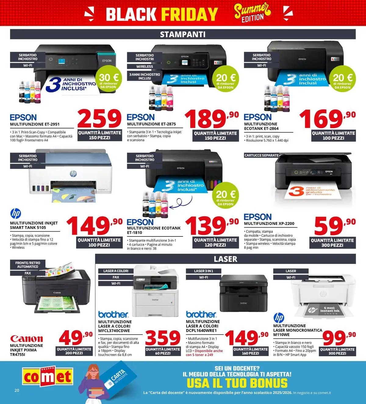 Comet - Summer Black Friday da Comet!