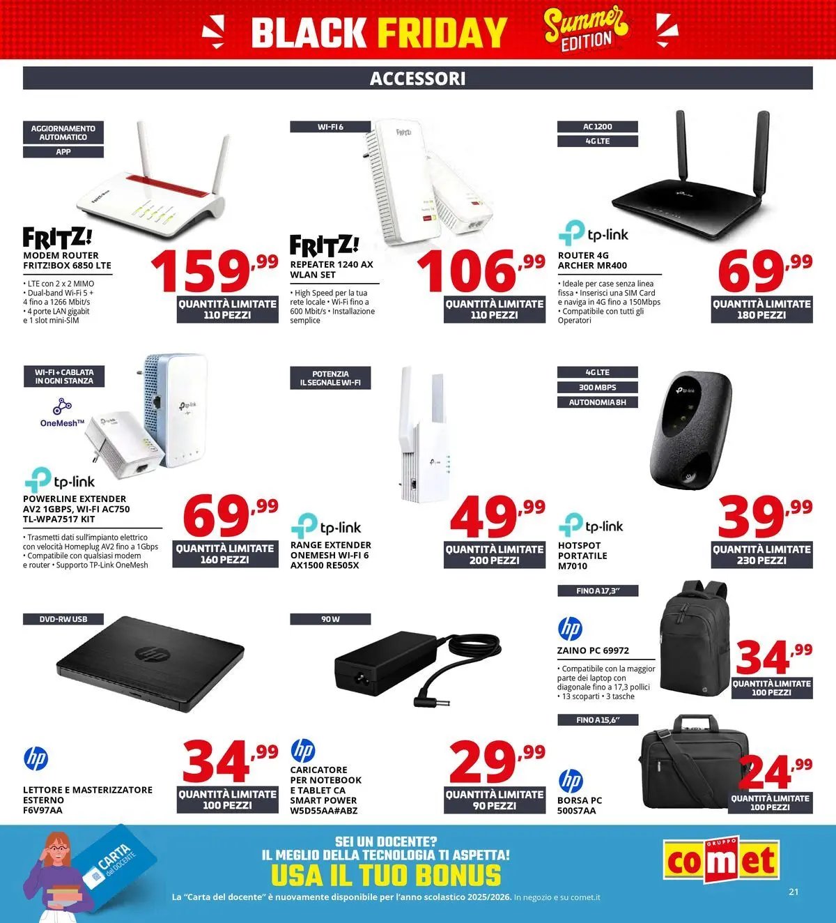 Comet - Summer Black Friday da Comet!