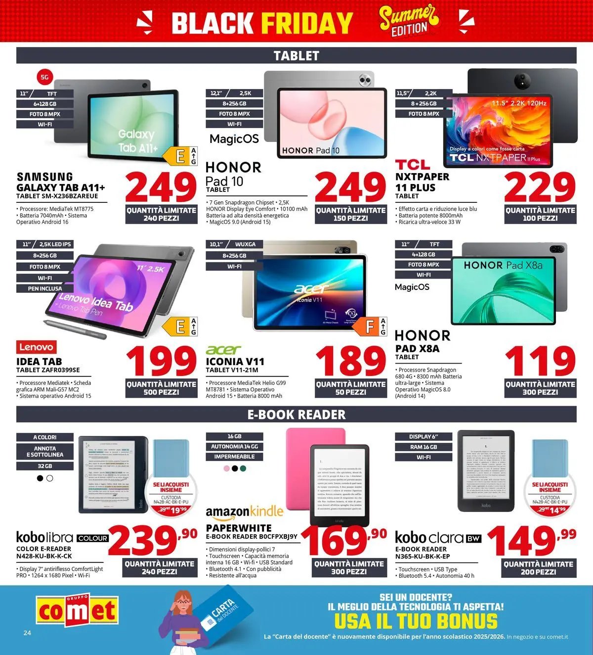 Comet - Summer Black Friday da Comet!