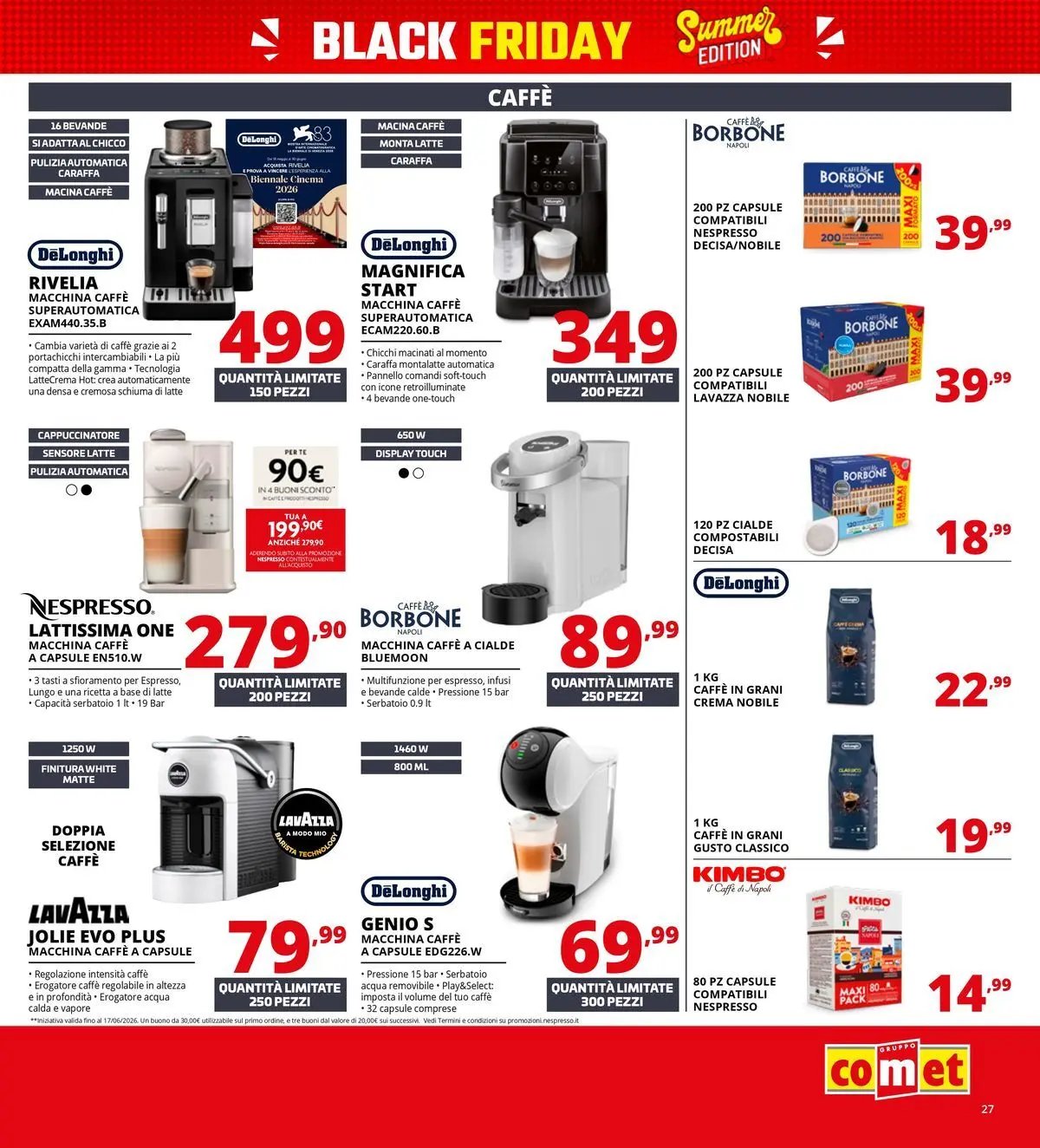 Comet - Summer Black Friday da Comet!