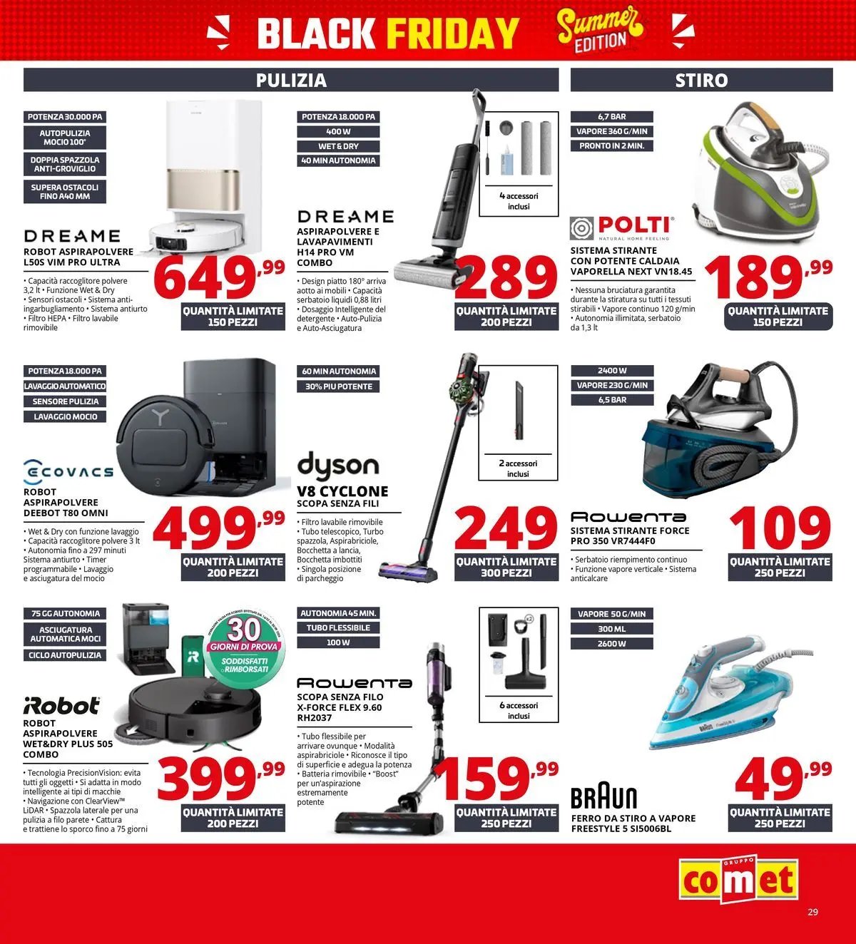 Comet - Summer Black Friday da Comet!