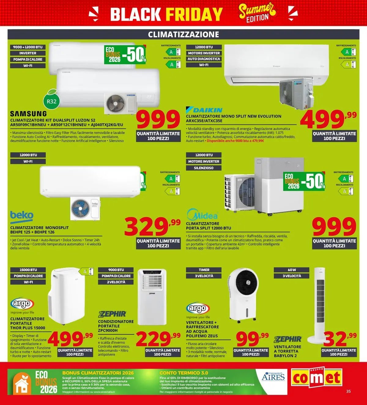 Comet - Summer Black Friday da Comet!