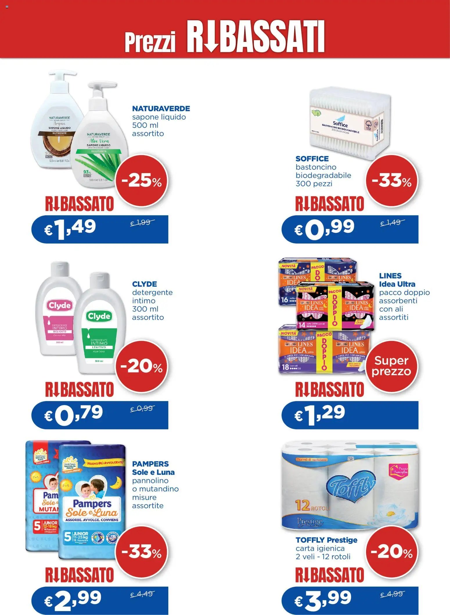 Acqua e Sapone volantino Prezzi Ribassati