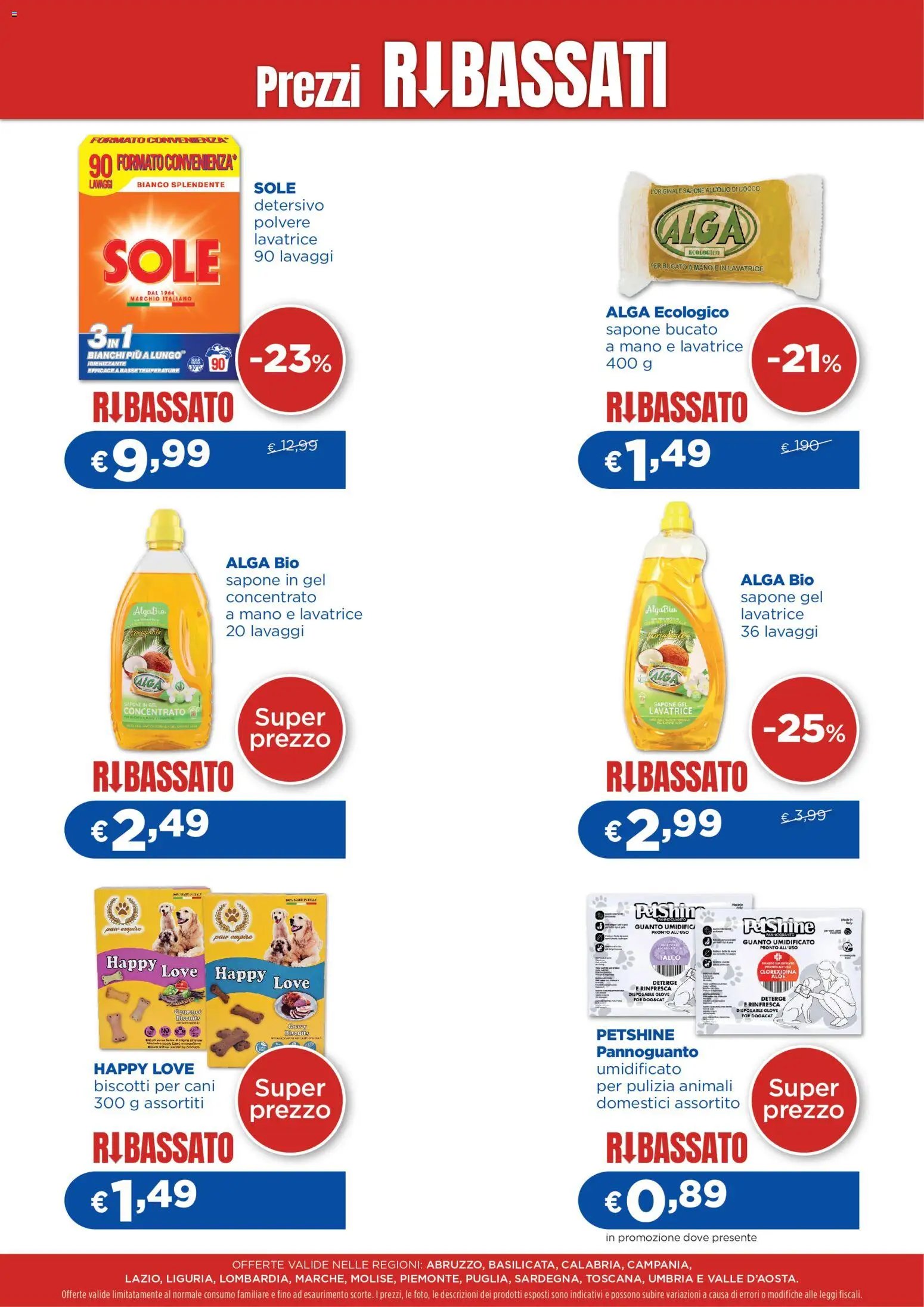 Acqua e Sapone volantino Prezzi Ribassati