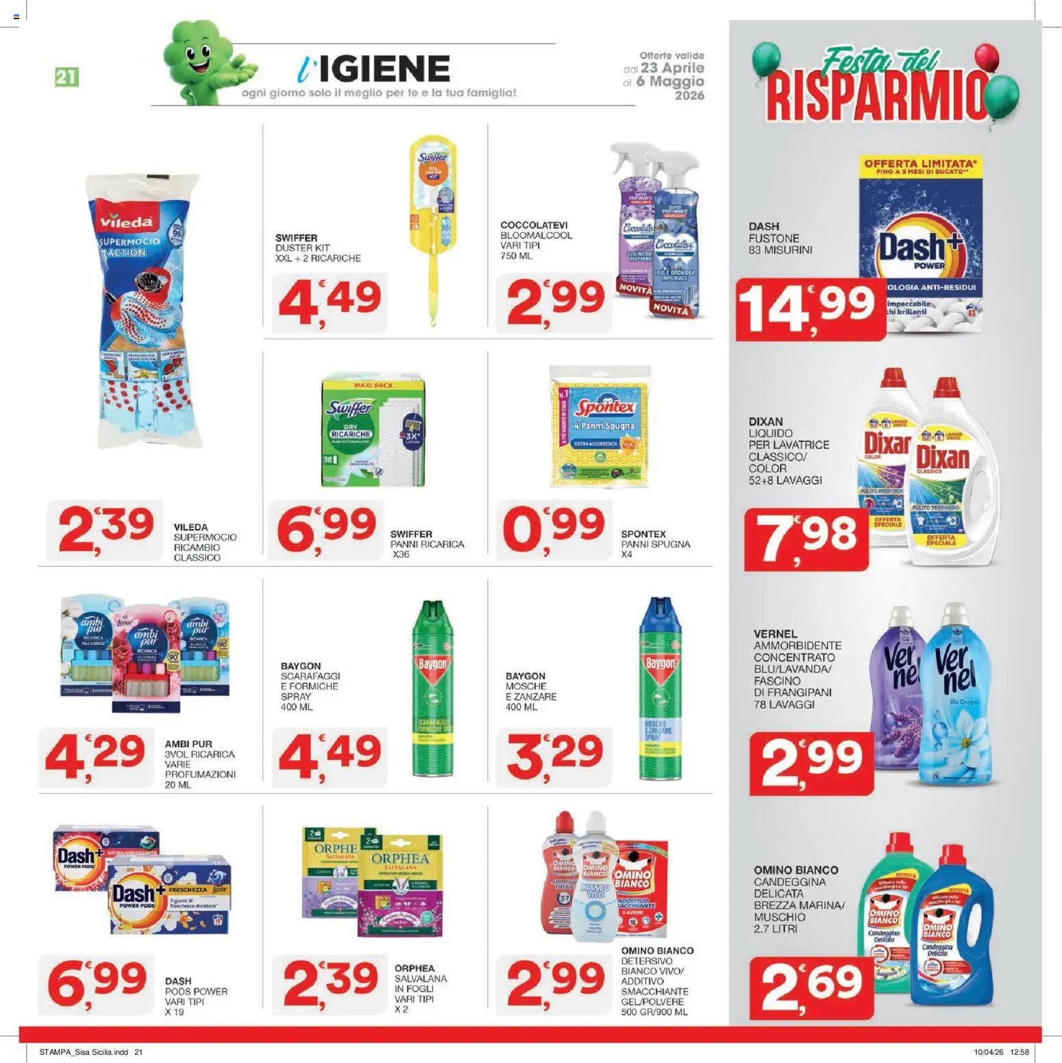 SISA volantino (2026-04-23 - 2026-05-06)